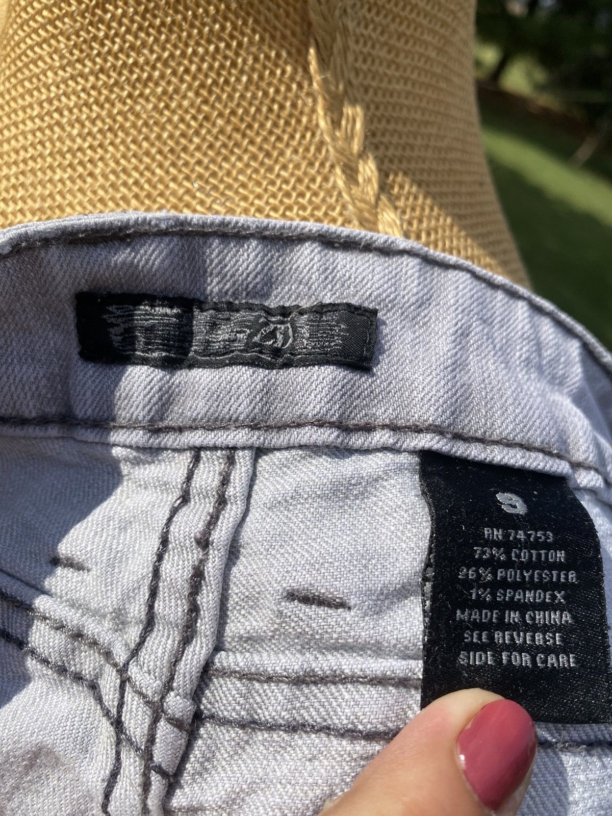 Other Zana Di Jeans Y2K Gray Jeans Size 9 Skinny Distressed Size 30" / US 8 / IT 44 - 9 Thumbnail
