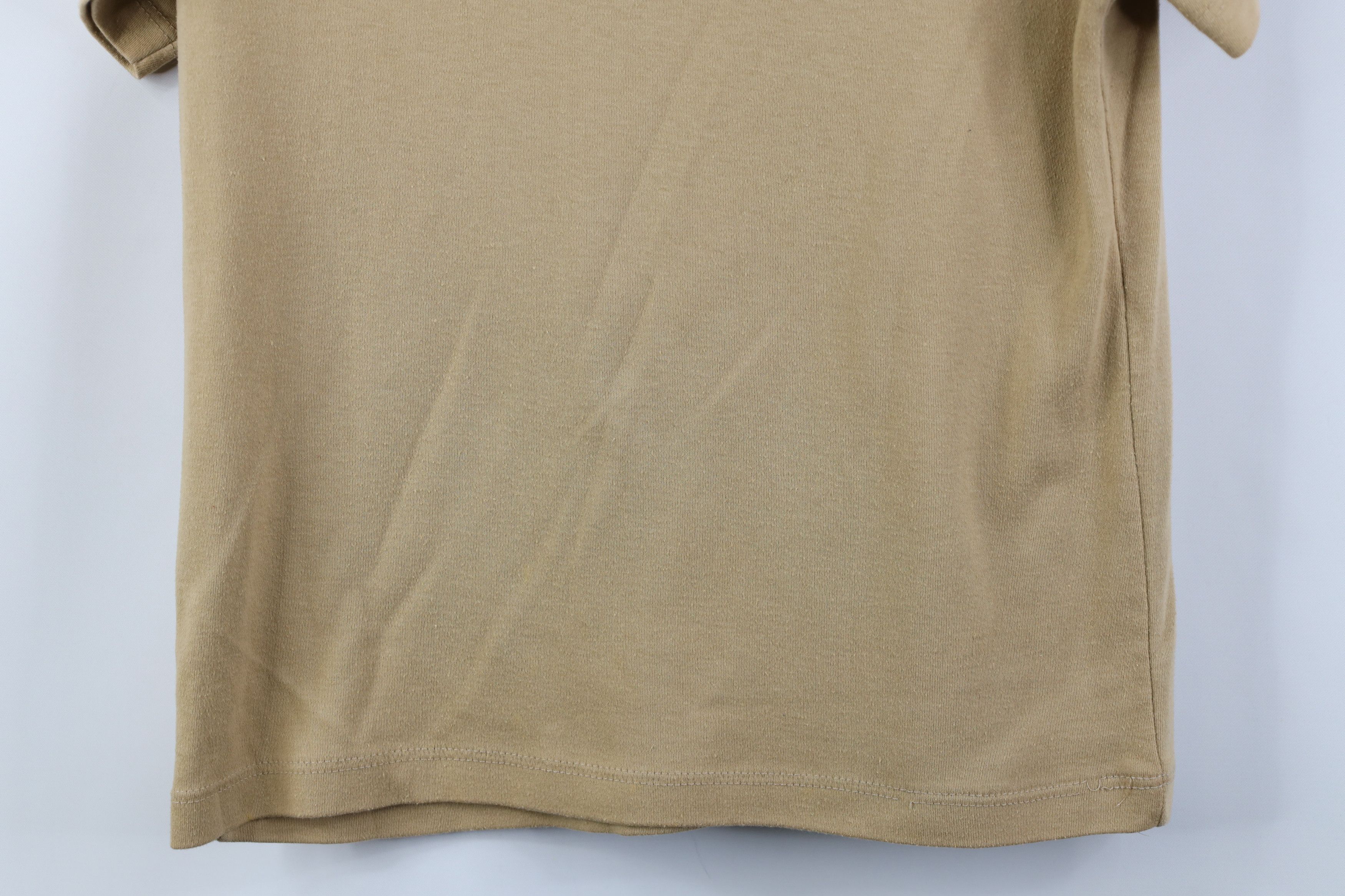 Vintage Vintage 70s Streetwear Knit Collared Polo Shirt Beige Size L / US 10 / IT 46 - 14 Thumbnail