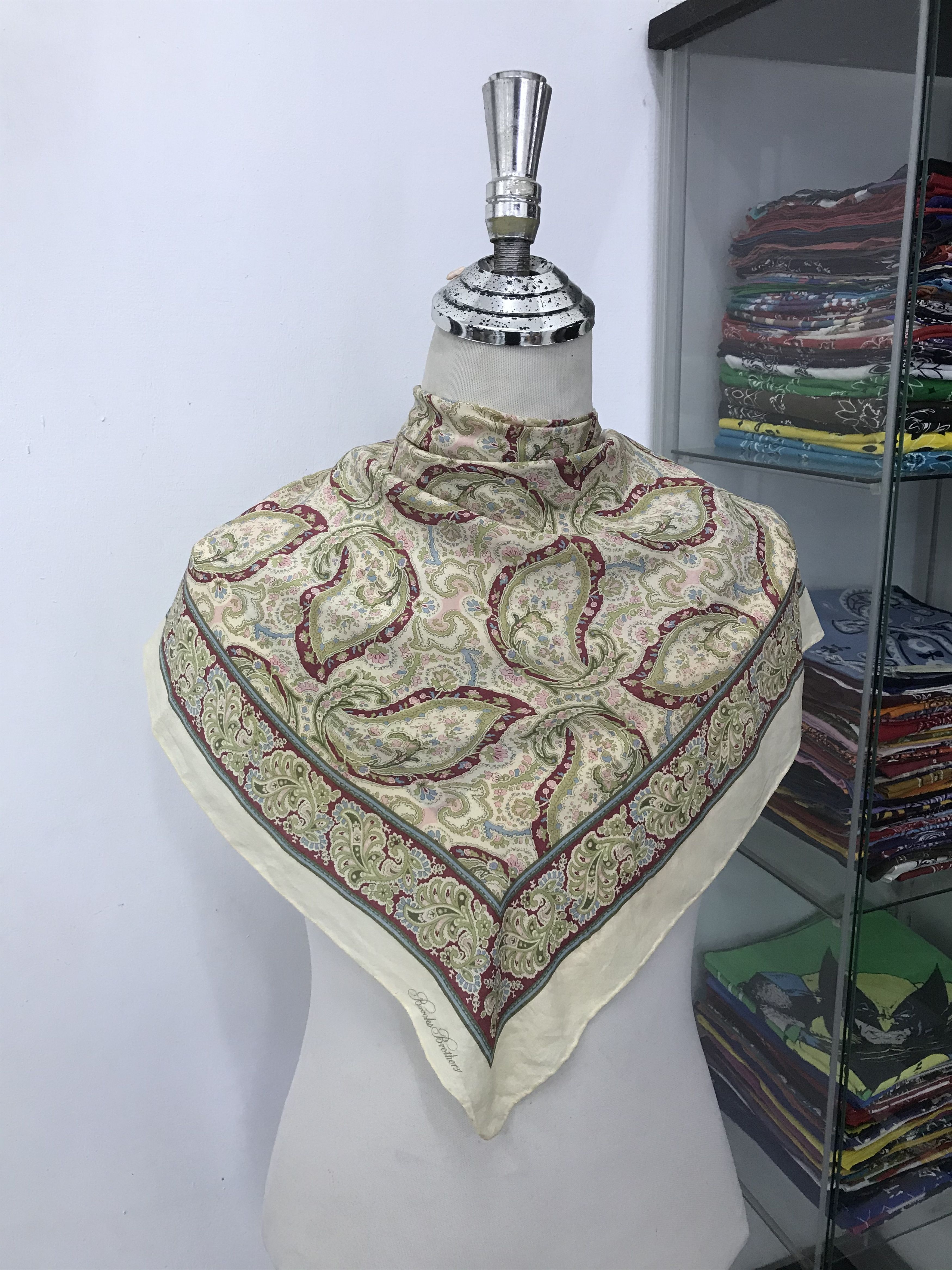 Brooks Brothers Vintage Brooks Brothers Silk Scarf Size ONE SIZE - 1 Thumbnail