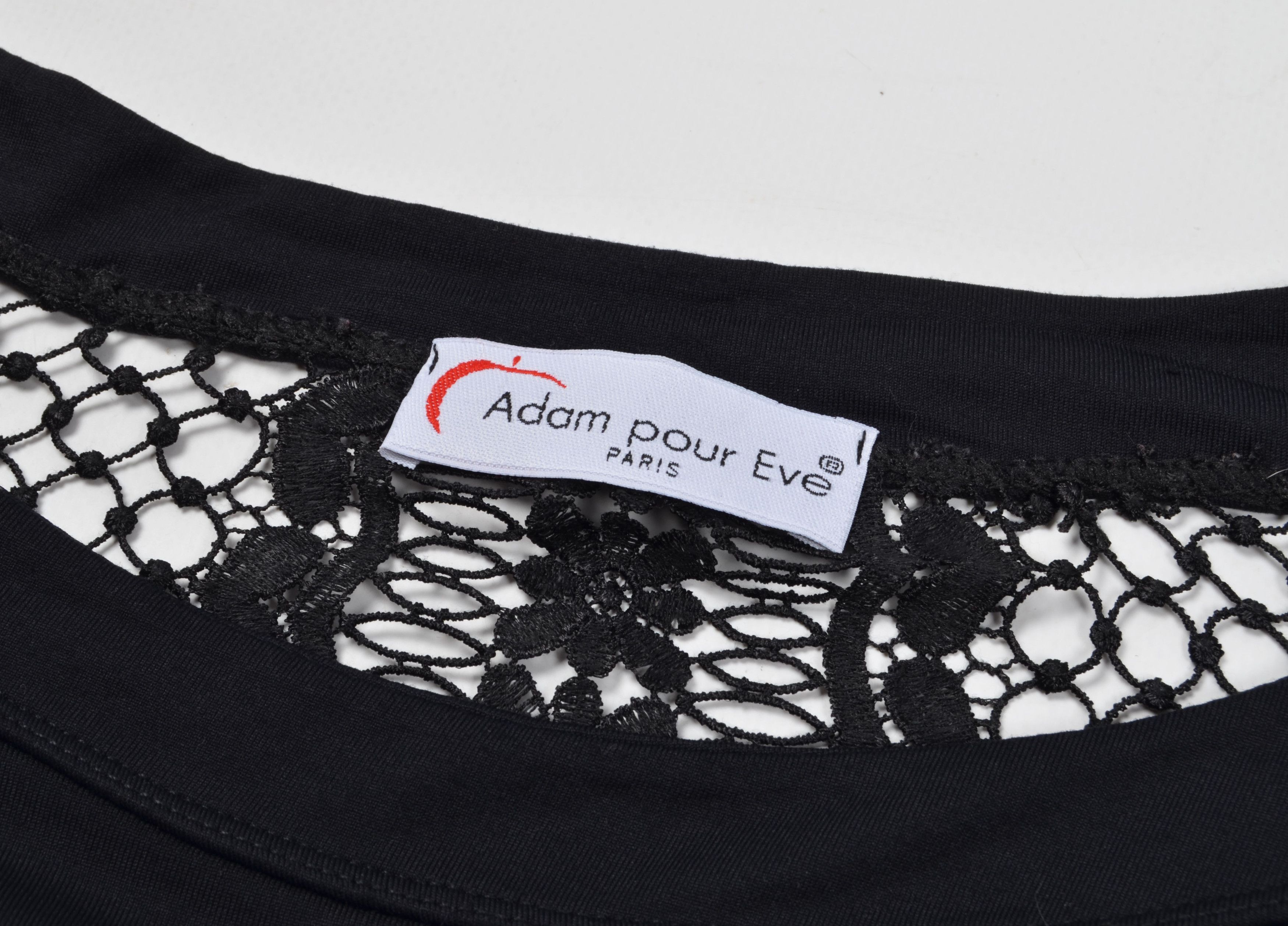 Vintage Vintage Adam Pour Eve Crochet Back Boat Neck Top Size S / US 4 / IT 40 - 4 Thumbnail