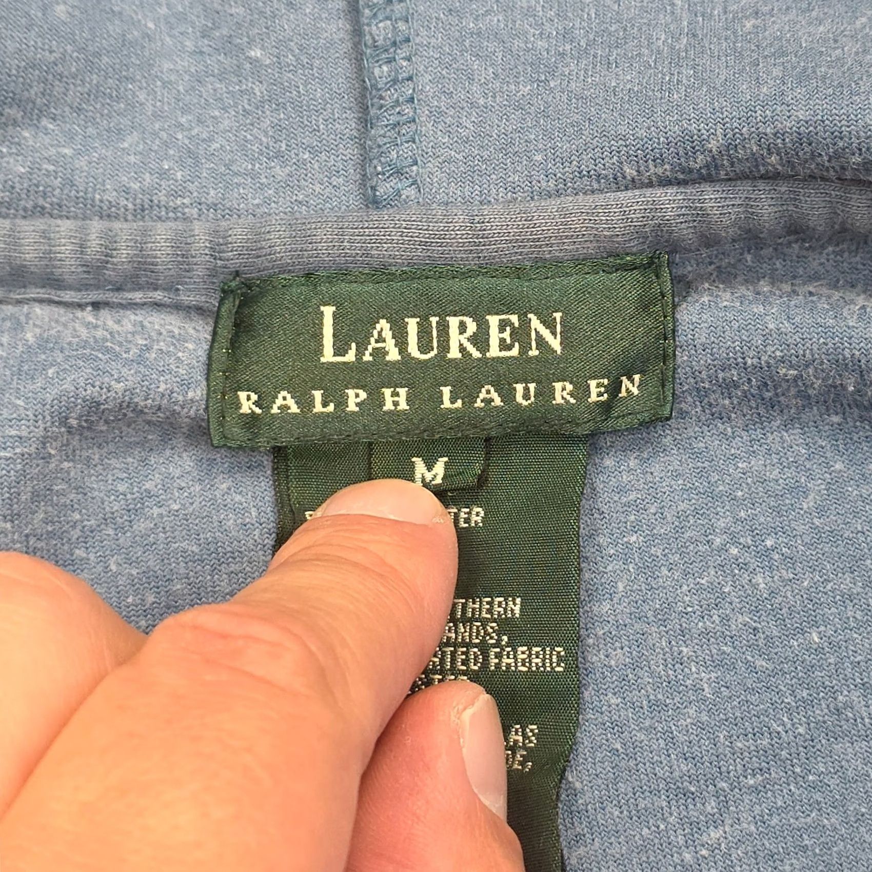 Ralph Lauren Ralph Lauren Active Blue Velour Track Hooded Zip-Up Jacket Women M Size M / US 6-8 / IT 42-44 - 5 Thumbnail
