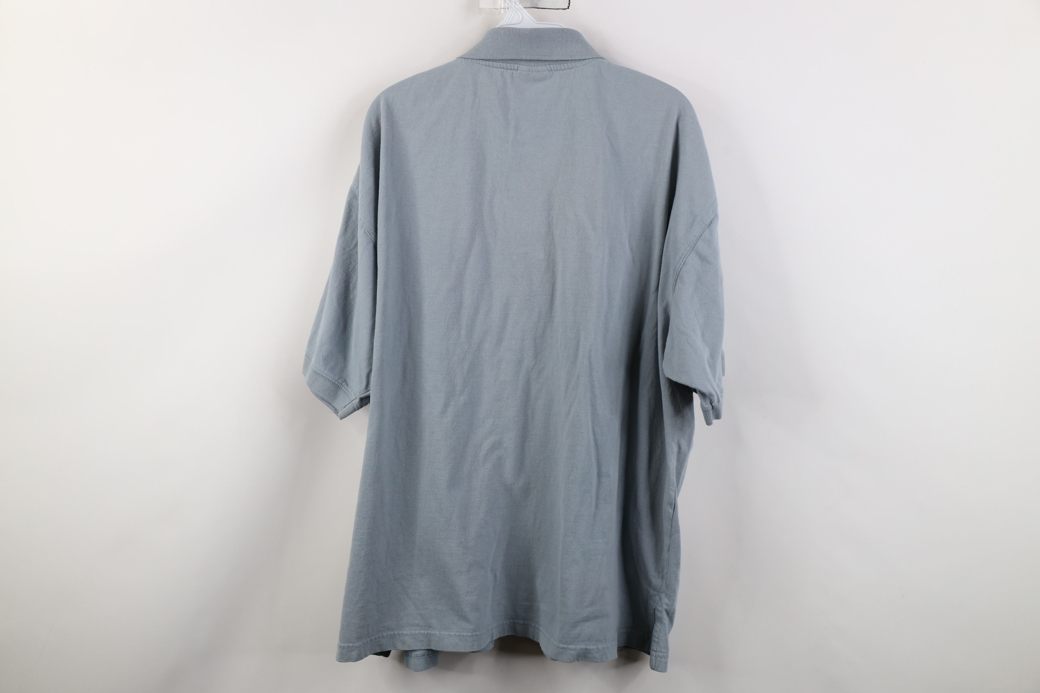 Carhartt Vintage 90s Carhartt Spell Collared Polo Shirt Steel Blue Size US XXL / EU 58 / 5 - 12 Thumbnail