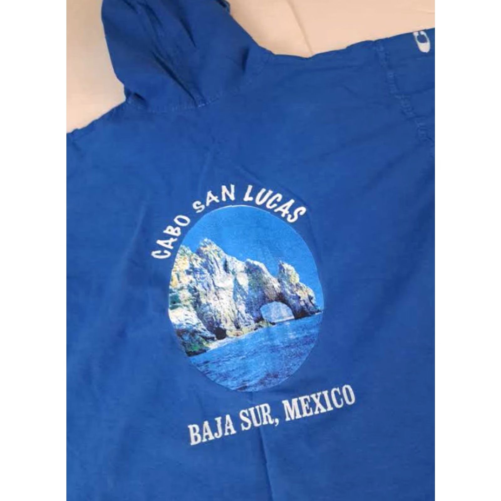 Nautica VINTAGE Canvas Nautical Hoodie Zip Unbranded Unisex Adults Sz 42 Blue Full Zip Beach 26in Long 26in Pit to Pit Mens Womens Size US XL / EU 56 / 4 - 2 Thumbnail