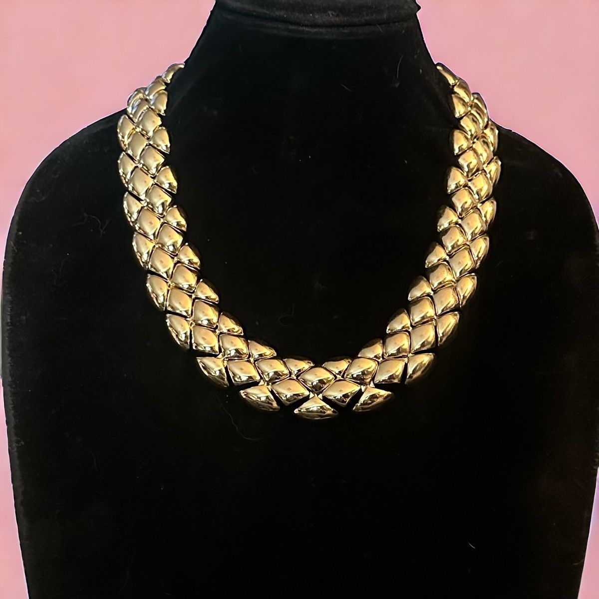Talbots Talbots gold tone chunky cobra link collar necklace Size ONE SIZE - 1 Thumbnail