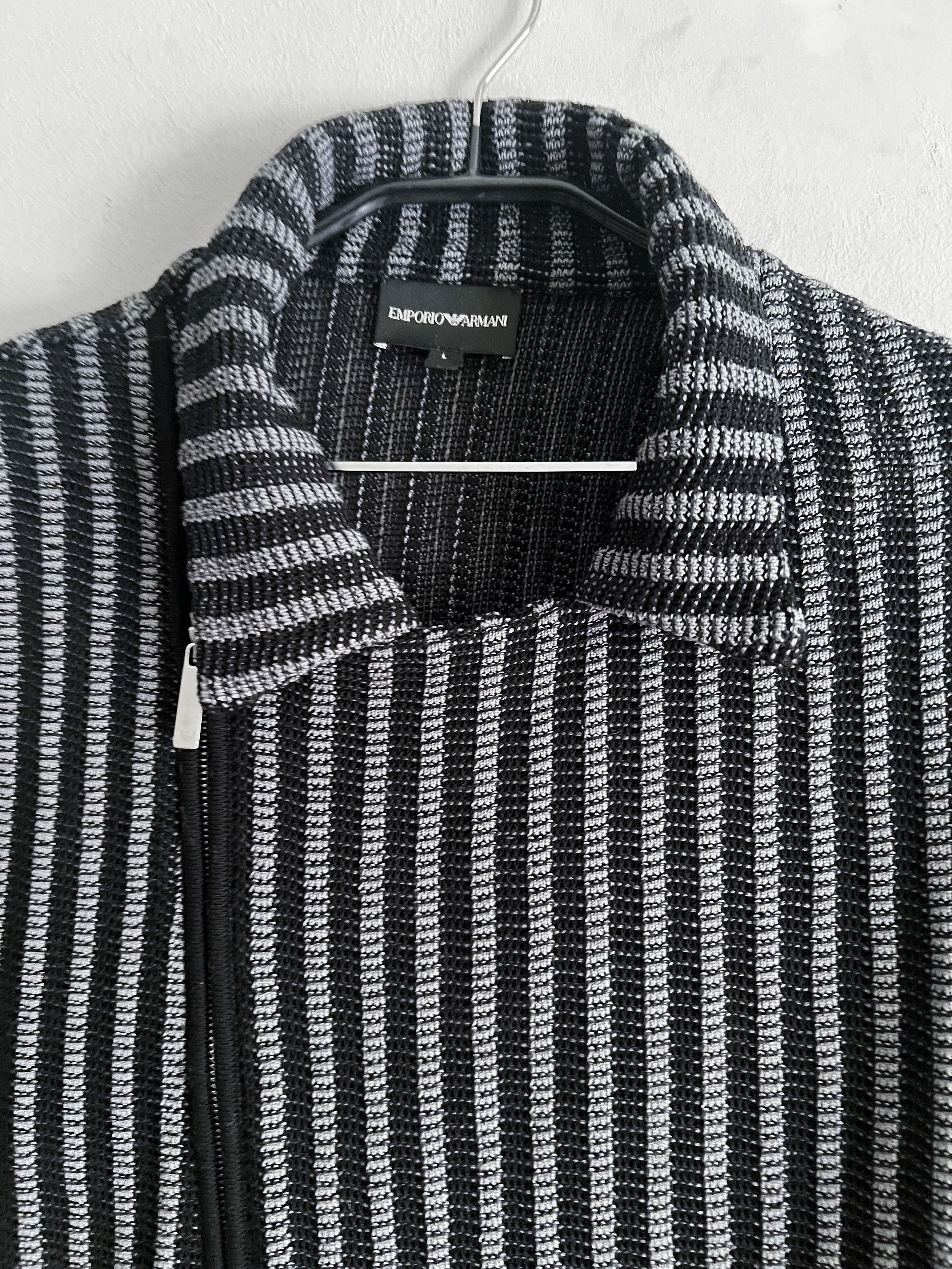 Emporio Armani stripped knit cardigan Size US L / EU 52-54 / 3 - 6 Thumbnail