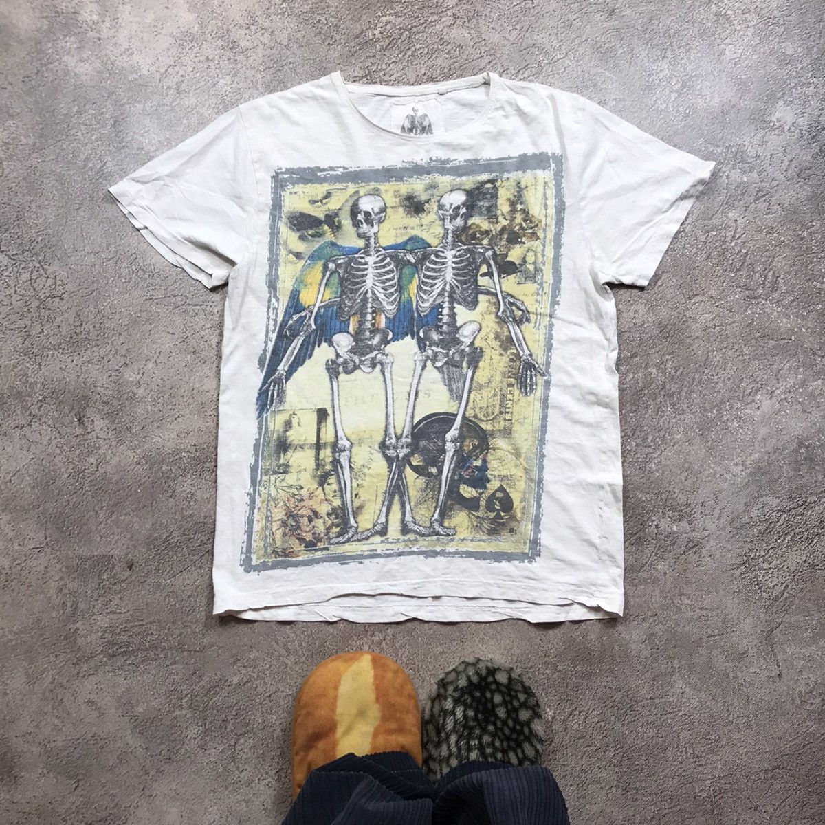 Vintage Vintage Y2K Sun Faded Graphic Tee Skulls Grunge Streetwear M Size US M / EU 48-50 / 2 - 1 Thumbnail