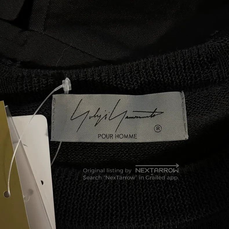 Yohji Yamamoto YOHJI YAMAMOTO Lace-Up Long-Sleeved Knit Sweater Size US L / EU 52-54 / 3 - 4 Thumbnail