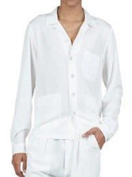 Tom Ford o1sm1stk0725 Camp Collar Floral Fluid Shirt in White Size US M / EU 48-50 / 2 - 1 Preview