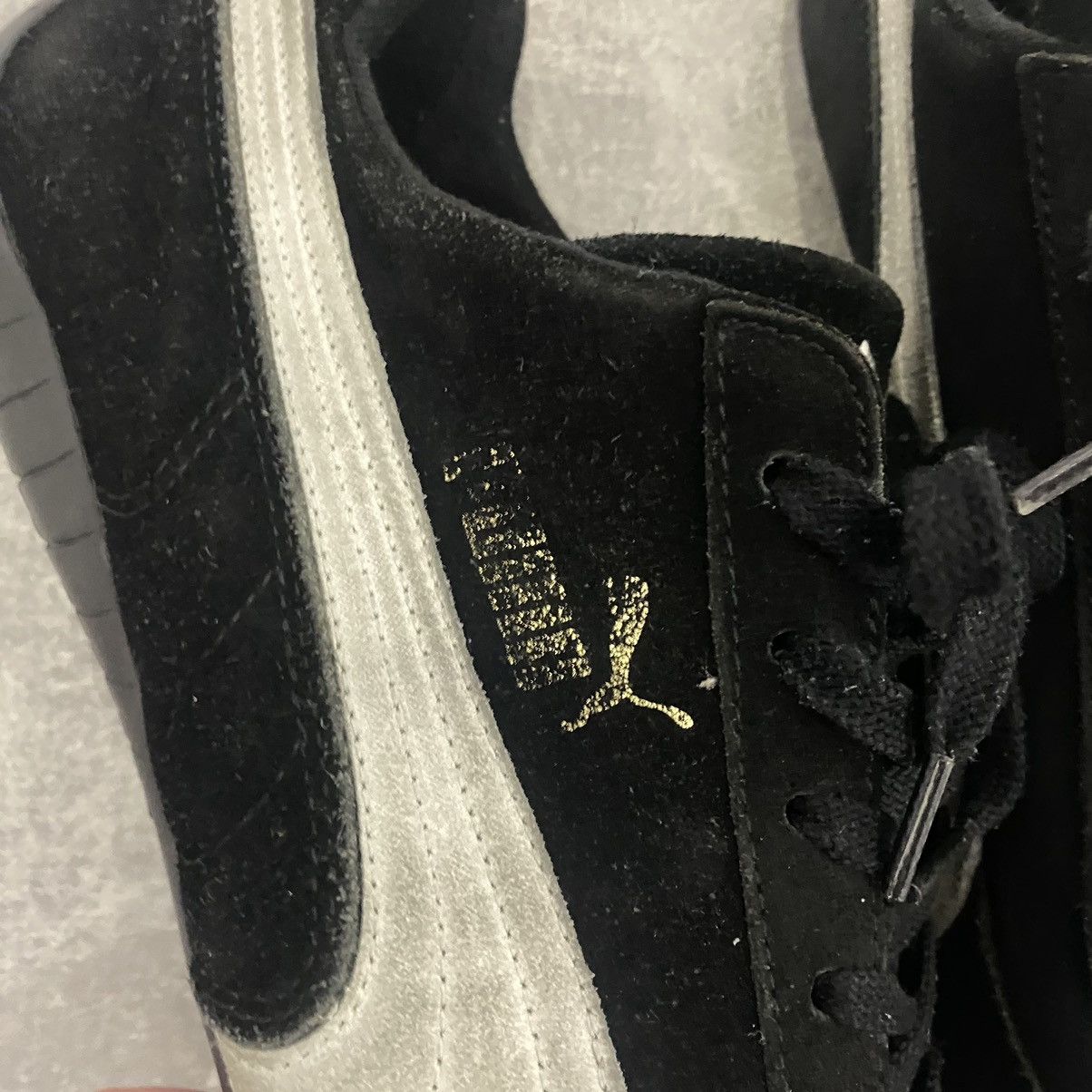 Puma Vintage Puma Speedcat SuedeBlack Sneakers Y2K Size US 12 / EU 45 - 5 Thumbnail