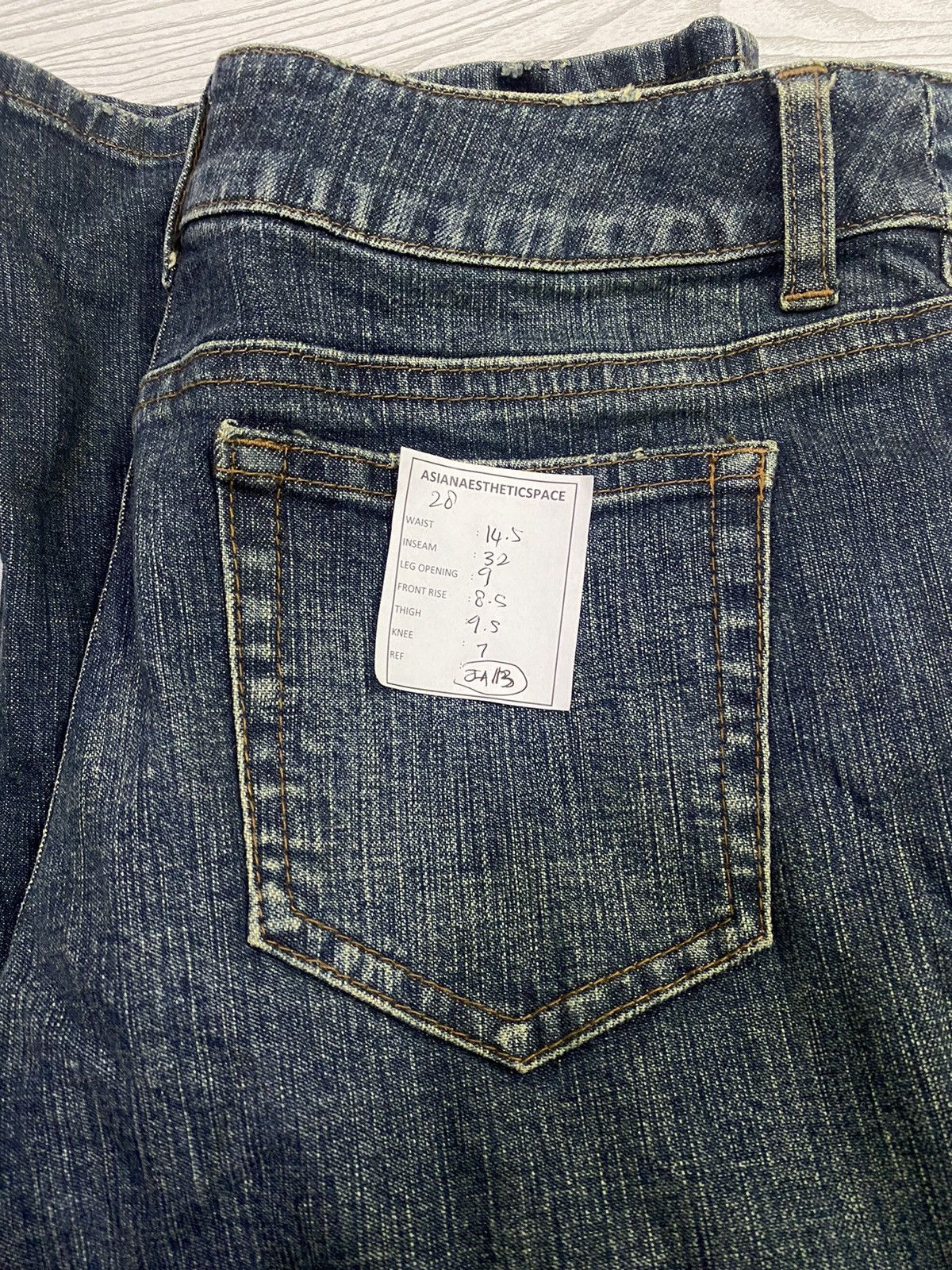 Japanese Brand Novespavio Noboru Yamafuji Emblishh Pocket Mud Washed Size US 28 / EU 44 - 16 Thumbnail