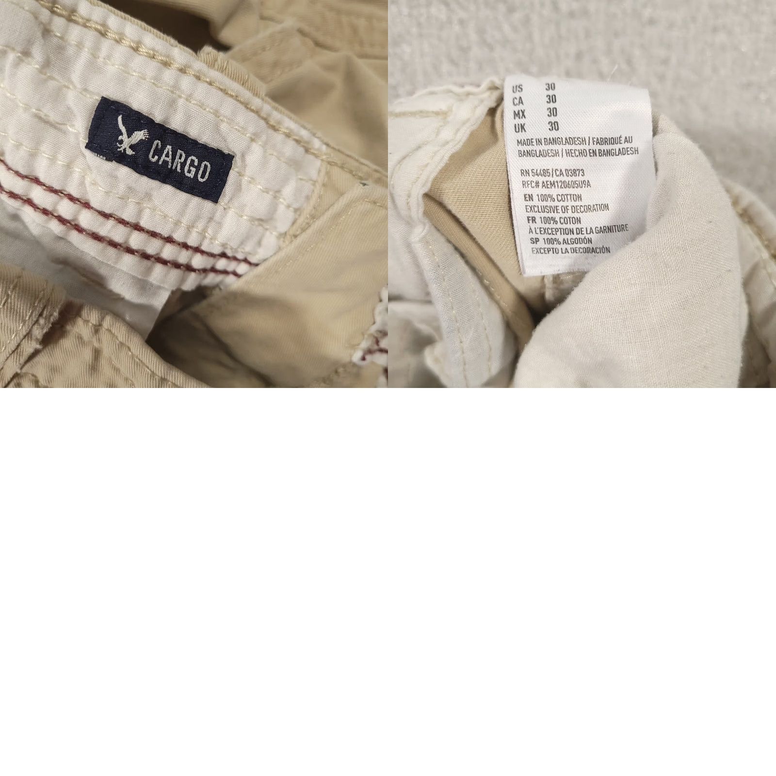American Eagle Outfitters VINTAGE American Eagle Cargo Shorts Mens Size 30 Beige 10" Inseam Size US 30 / EU 46 - 9 Thumbnail