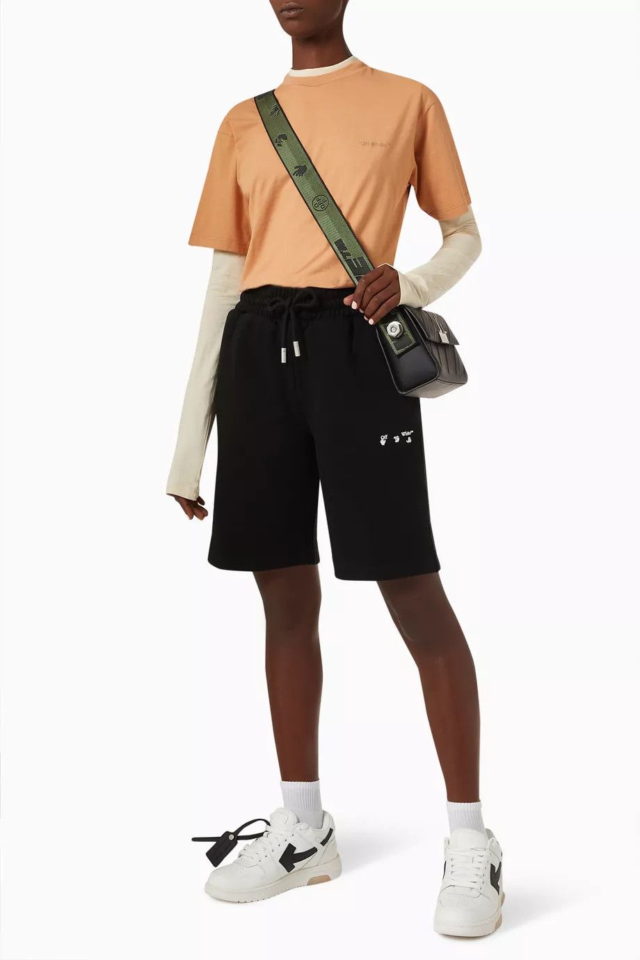 Off-White o1y1225 Crewneck T-Shirt in Orange Size S / US 4 / IT 40 - 3 Thumbnail