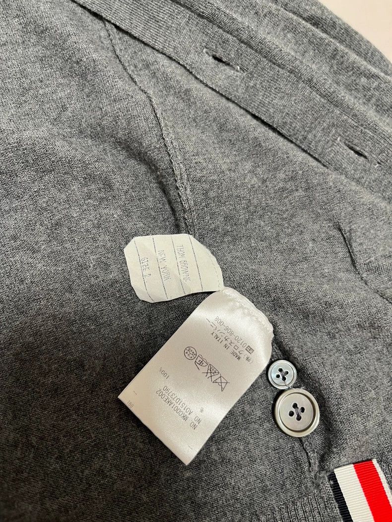 Thom Browne Thom Browne Medium grey wool cardigan Size US M / EU 48-50 / 2 - 3 Thumbnail