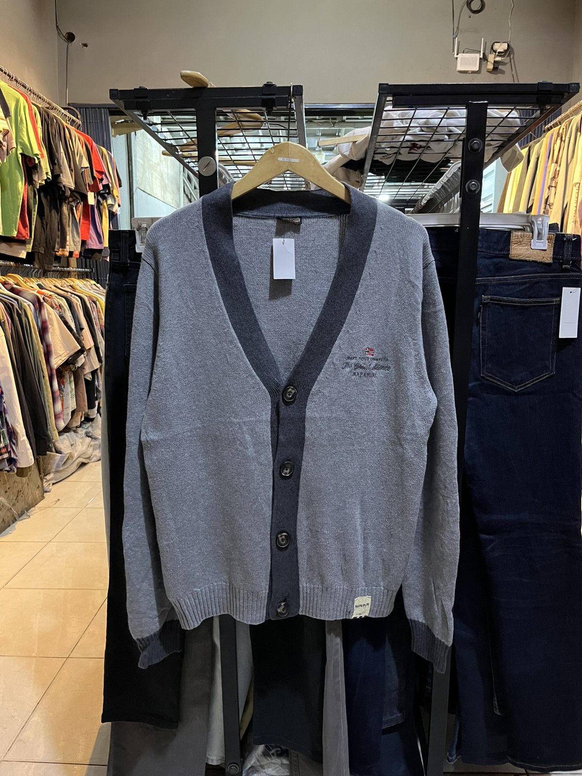 Napapijri Vintage cardigan napapijri Size US L / EU 52-54 / 3 - 2 Thumbnail