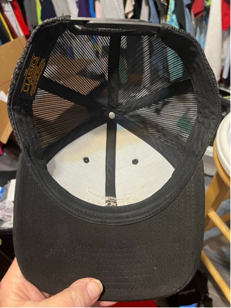 Yupong Men's Yupoong Black & White Makena Kayak Logo Trucker Hat Size ONE SIZE - 5 Thumbnail