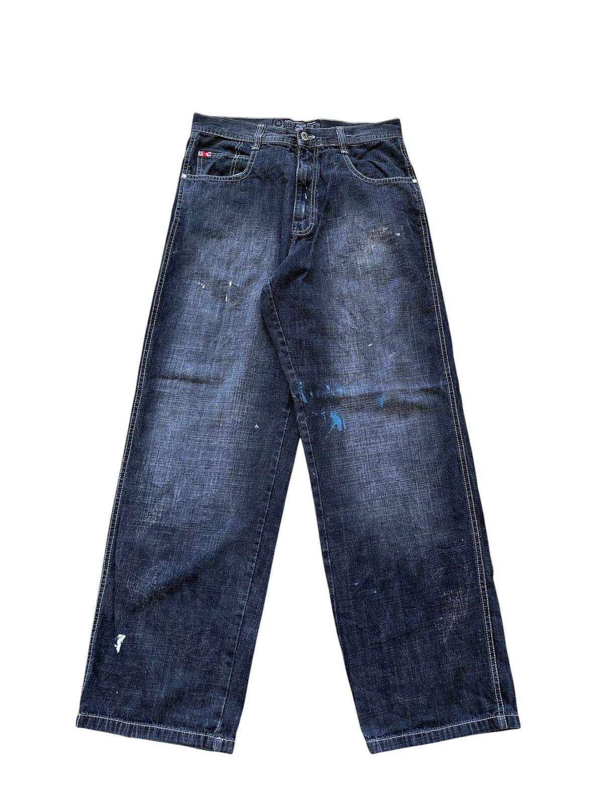 Southpole Distressed Southpole Red Tab Washed Jnco Goa Lgb Y2K Style Size US 33 - 1 Thumbnail