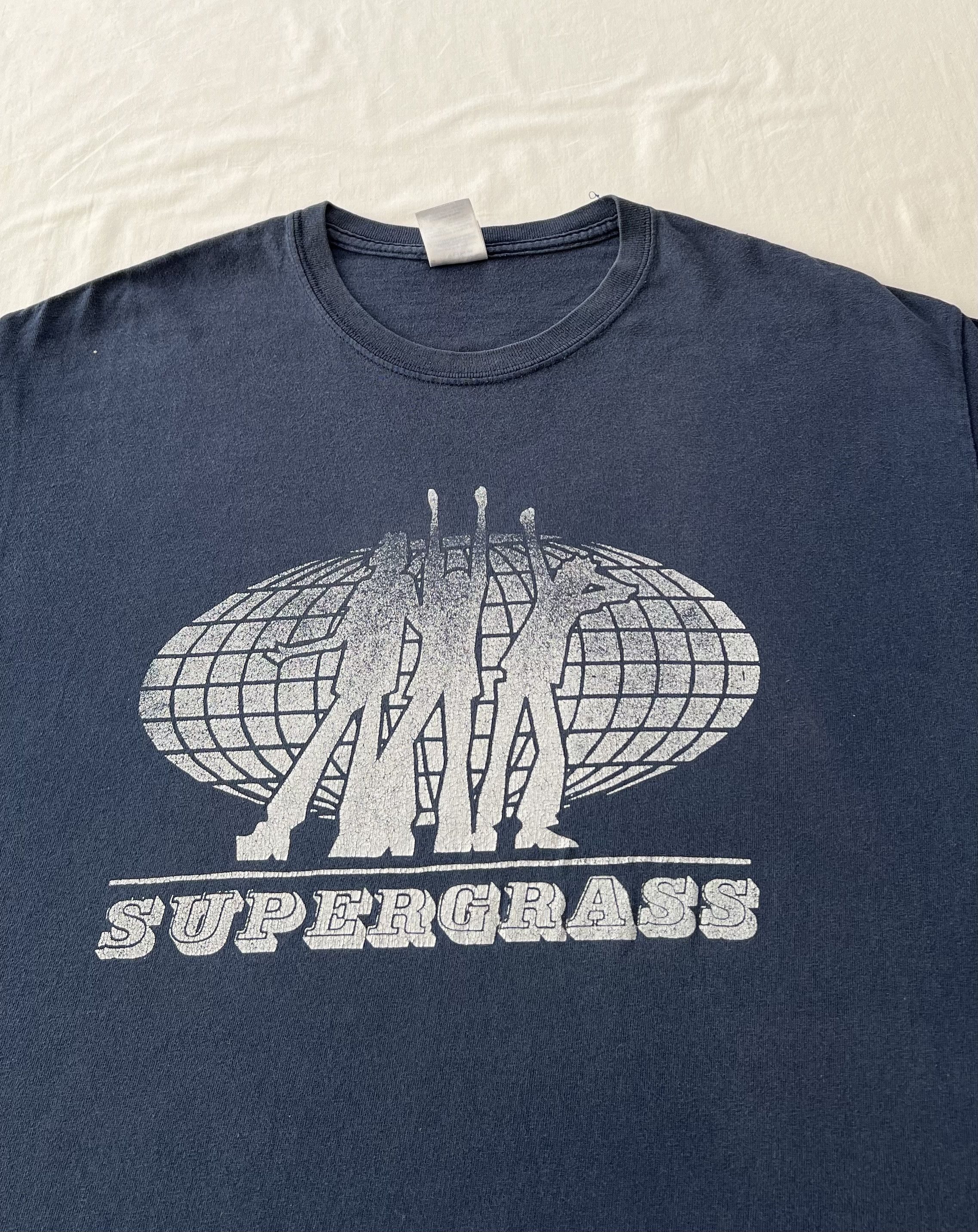 Band Tees Vintage 2000s Supergrass Rock Band Navy T-shirt Size US L / EU 52-54 / 3 - 5 Thumbnail