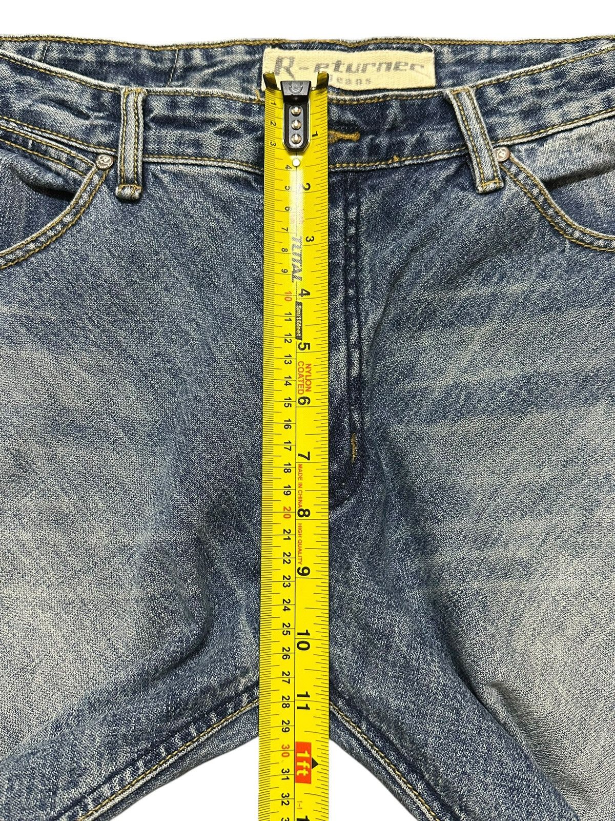 Japanese Brand Vintage Japanese Brand Blue Faded Wash Whiskers Style Jeans Size US 34 / EU 50 - 15 Thumbnail