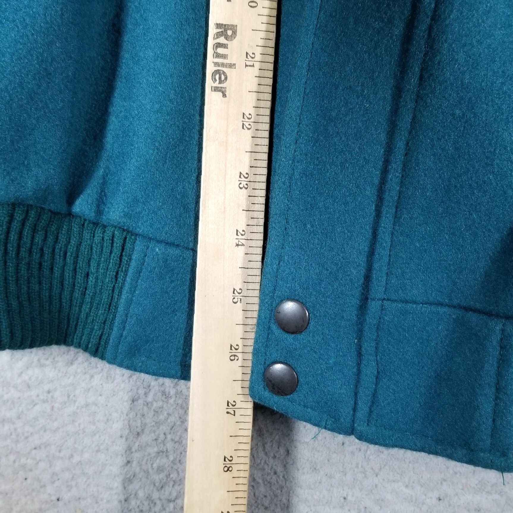 Eddie Bauer VINTAGE Eddie Bauer Jacket Mens M Teal Wool Blend Bomber 1990s Casual Mens Size US M / EU 48-50 / 2 - 5 Thumbnail