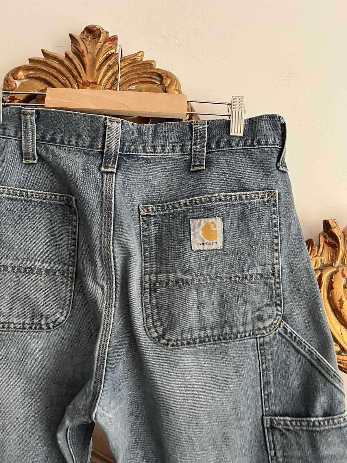 Carhartt × Vintage VINTAGE CARHARTT CARPENTER FADED JEANS DENIM PANTS 31x34 Size US 34 / EU 50 - 4 Thumbnail