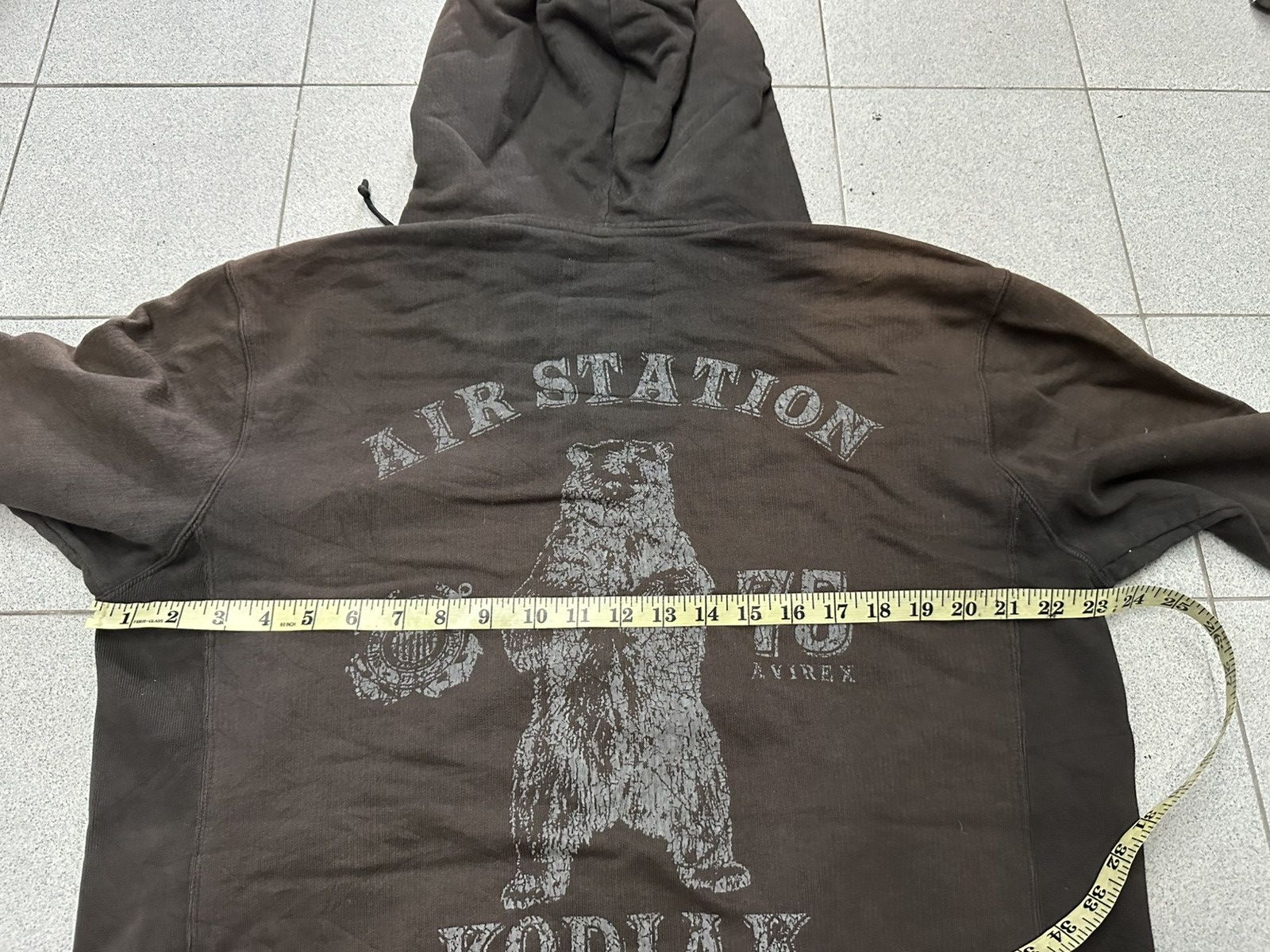 Avirex VTG Faded Avirex Balenciaga Toasted Style Hoodie Size US XL / EU 56 / 4 - 13 Thumbnail