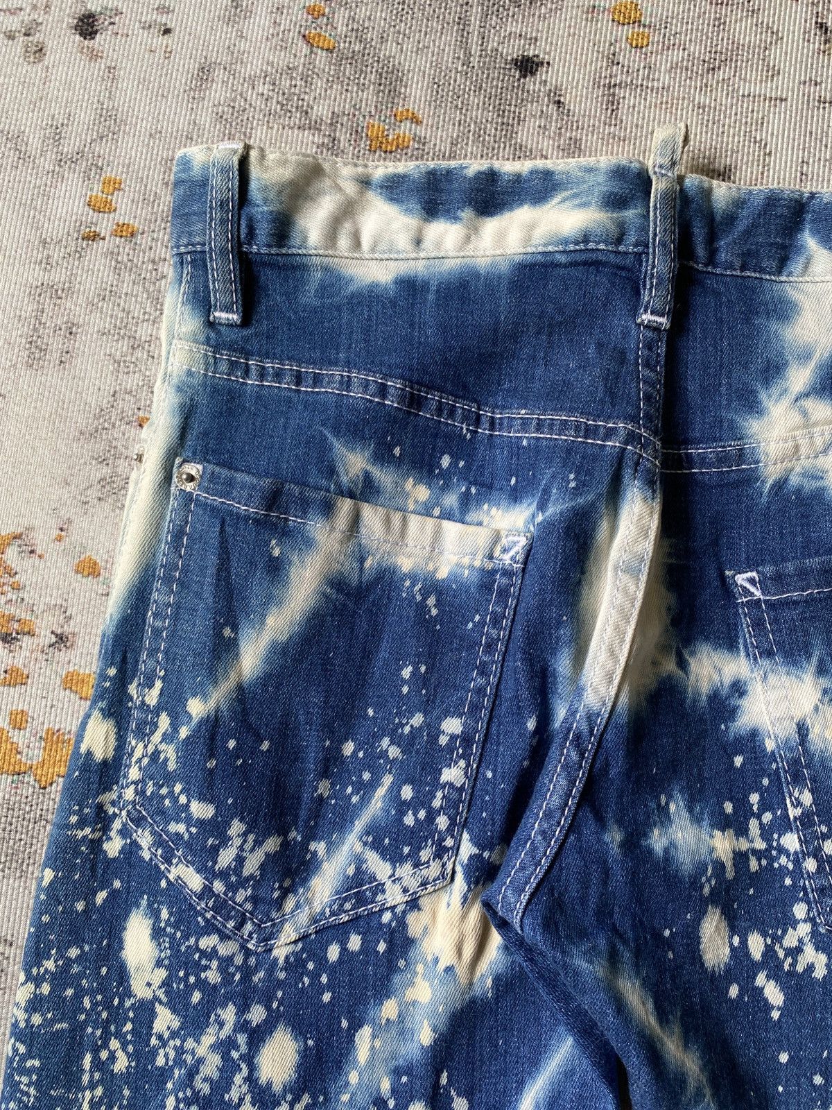 Dsquared2 Snow Acid Wash Strechable Jeans