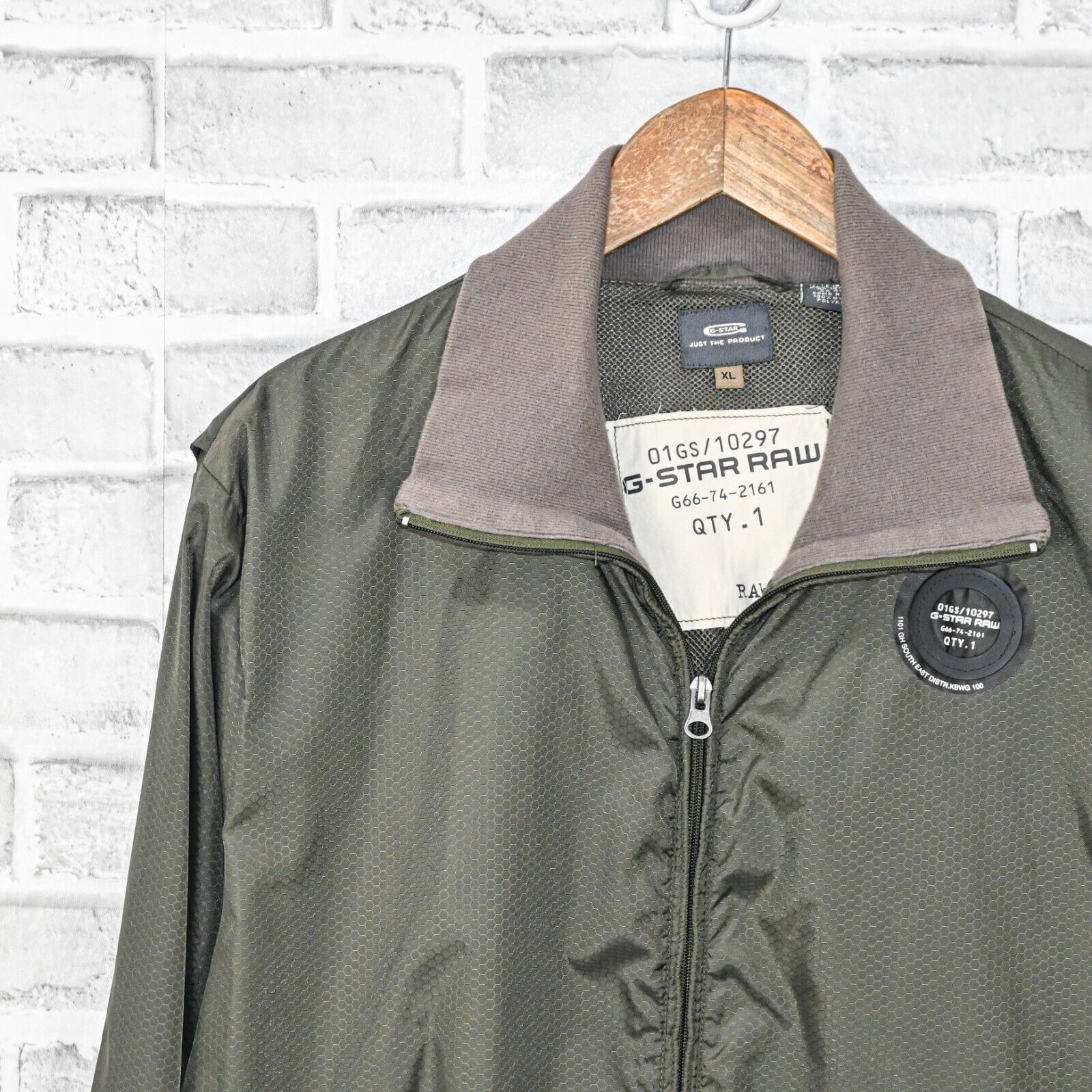 G-Star G Star RAW Men's Zip up Lightweight Jacket in olive Green Size US XL / EU 56 / 4 - 4 Thumbnail