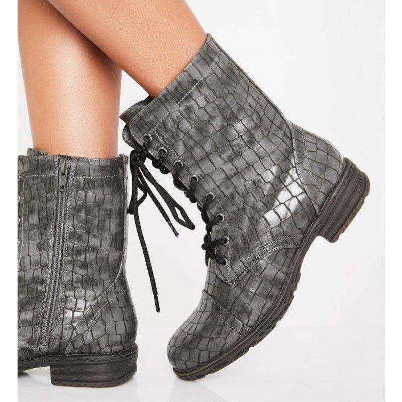 Other VERY VOLATILE Women's NEW Snake Print Combat Boots | Size 9 Size US 9 / IT 39 - 1 Thumbnail