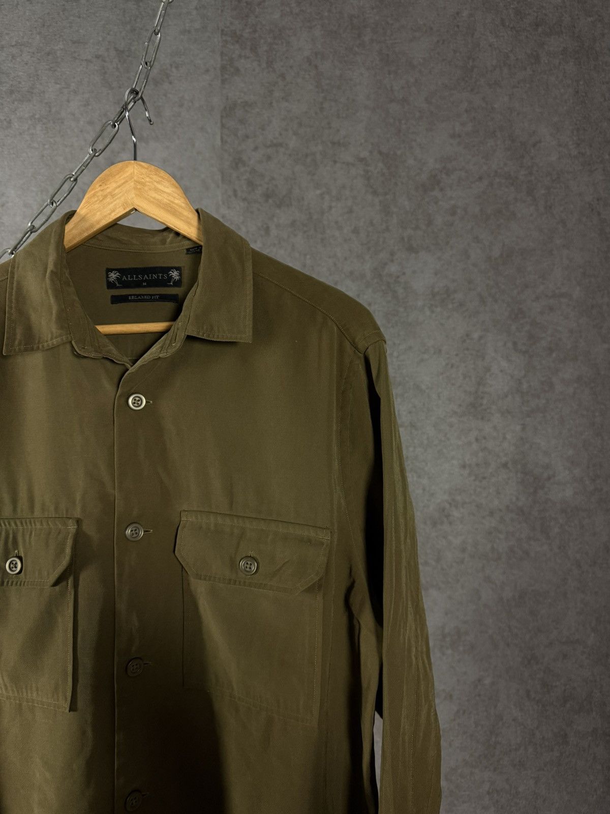 Allsaints Allsaints designer double pocket relaxed shirt Size US M / EU 48-50 / 2 - 2 Thumbnail