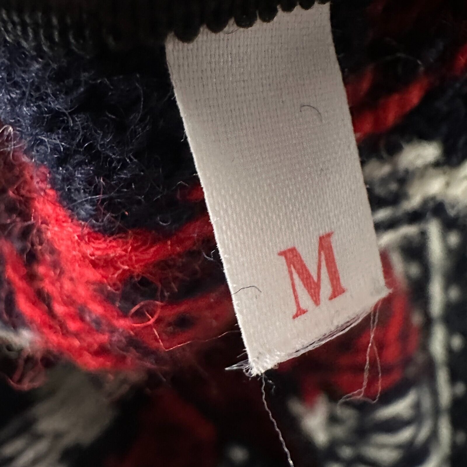 Other Vintage Rauma Cardigan Sweater Men's Medium Blue Red Wool Size US M / EU 48-50 / 2 - 5 Thumbnail