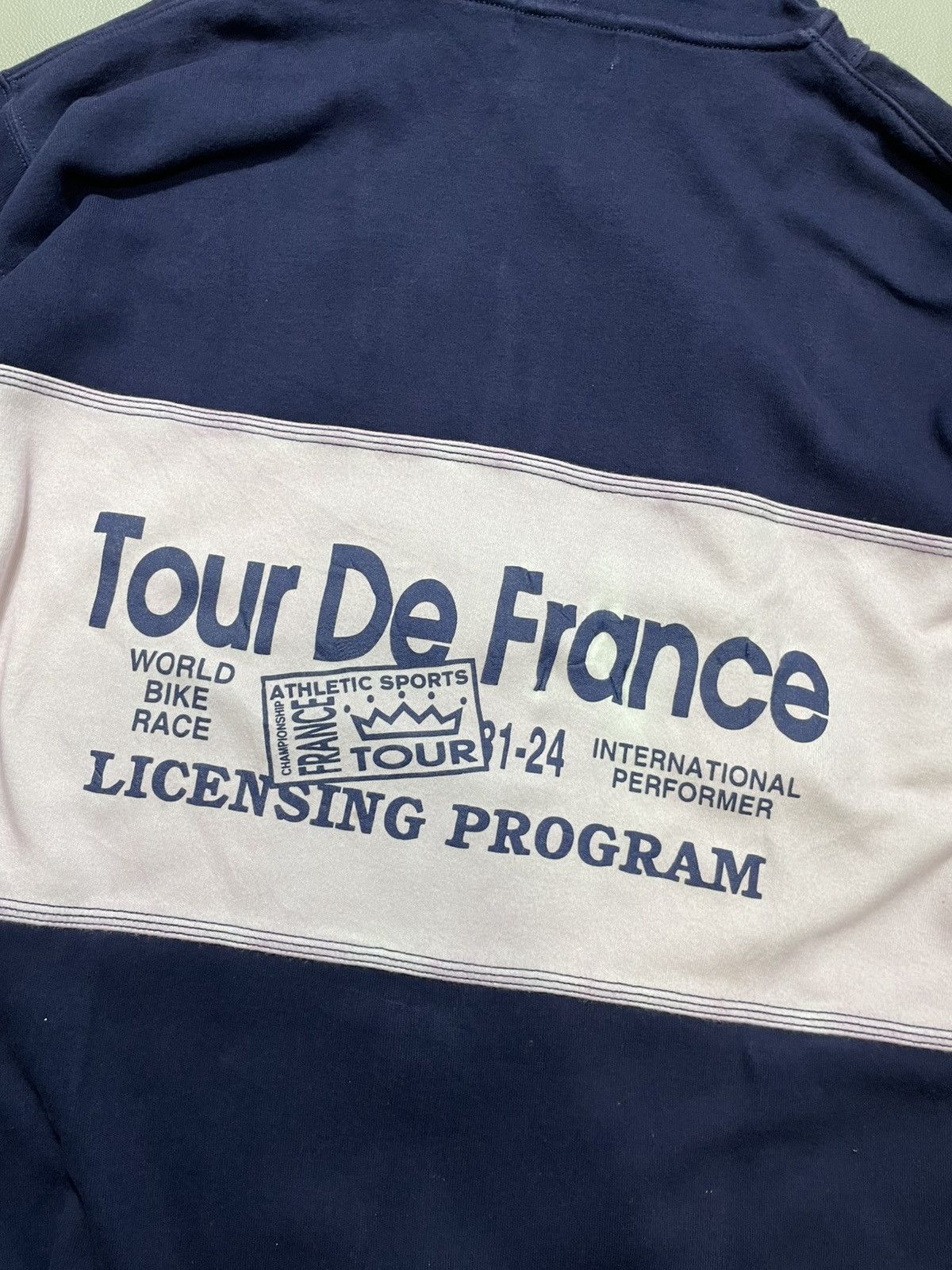 Vintage Rare Vintage Tour de France hoodie Size US L / EU 52-54 / 3 - 5 Thumbnail
