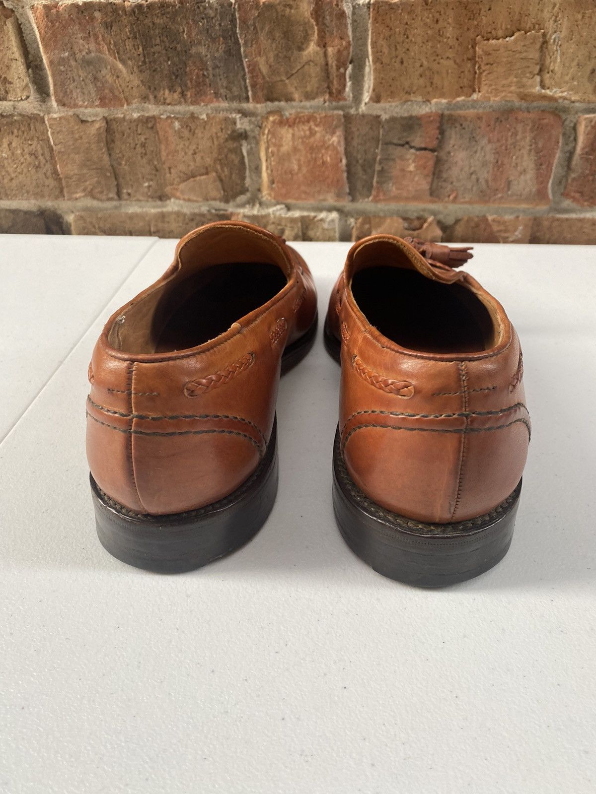 Cheaney Cheaney 🇮🇹 brown braided leather tassel loafer bench made UK Size US 9 / EU 42 - 9 Thumbnail