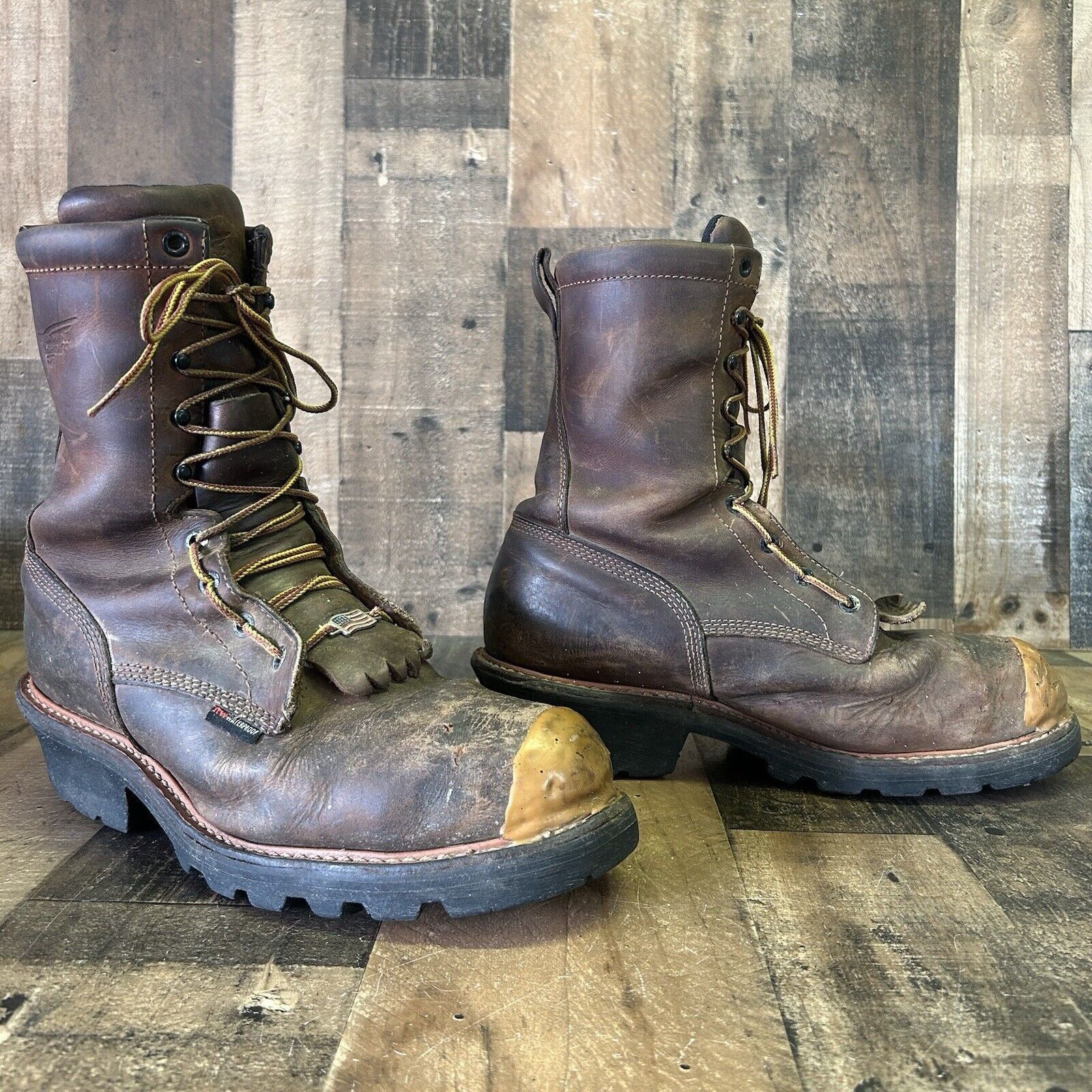 Red Wing Red Wing 4420 Steel Toe Waterproof Work Boots Mens 10.5 D Size US 10.5 / EU 43-44 - 5 Thumbnail