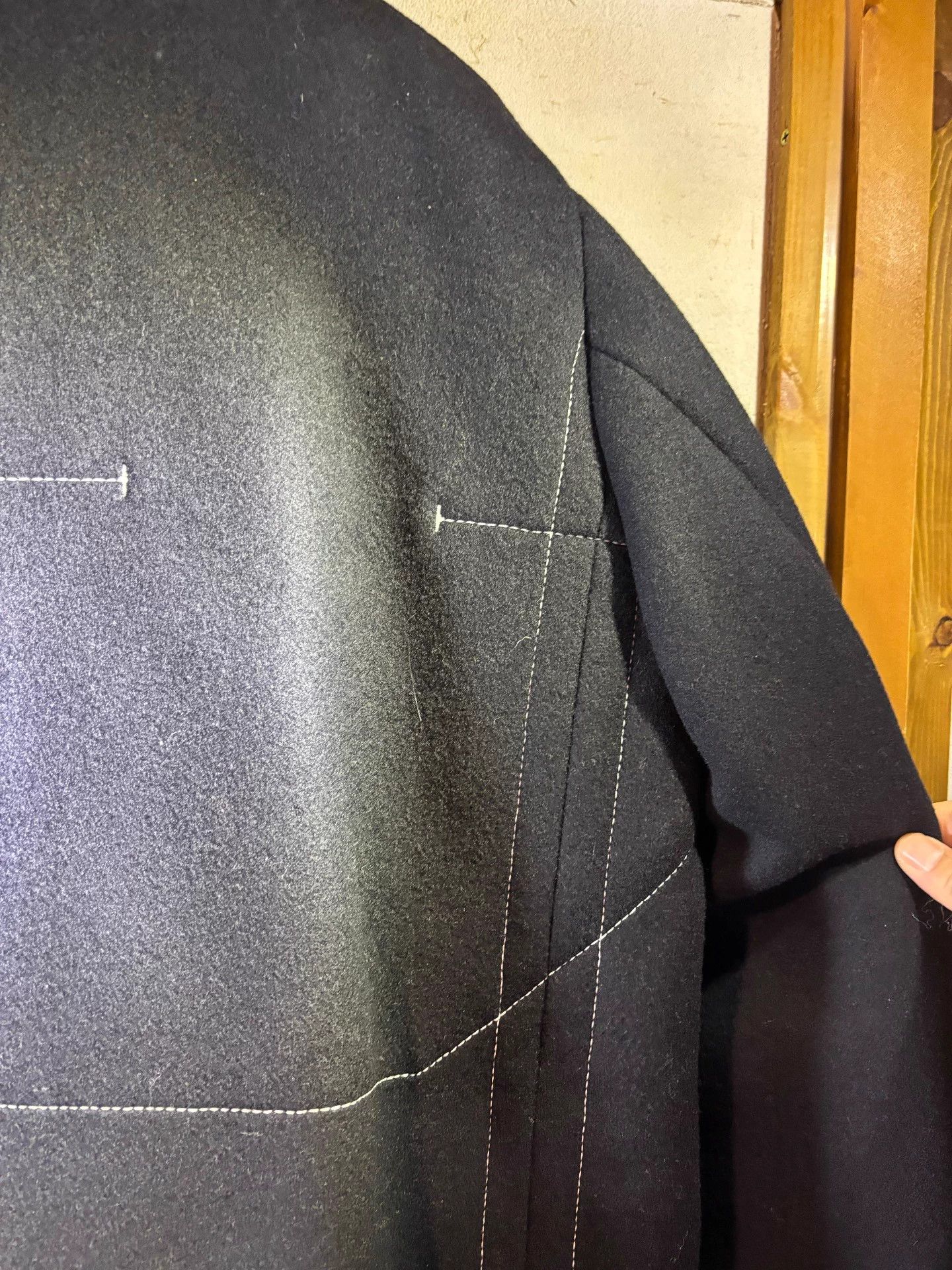 Jil Sander JIL SANDER 18AW Double Breasted Wool Coat 50 (Small) Size US M / EU 48-50 / 2 - 6 Thumbnail