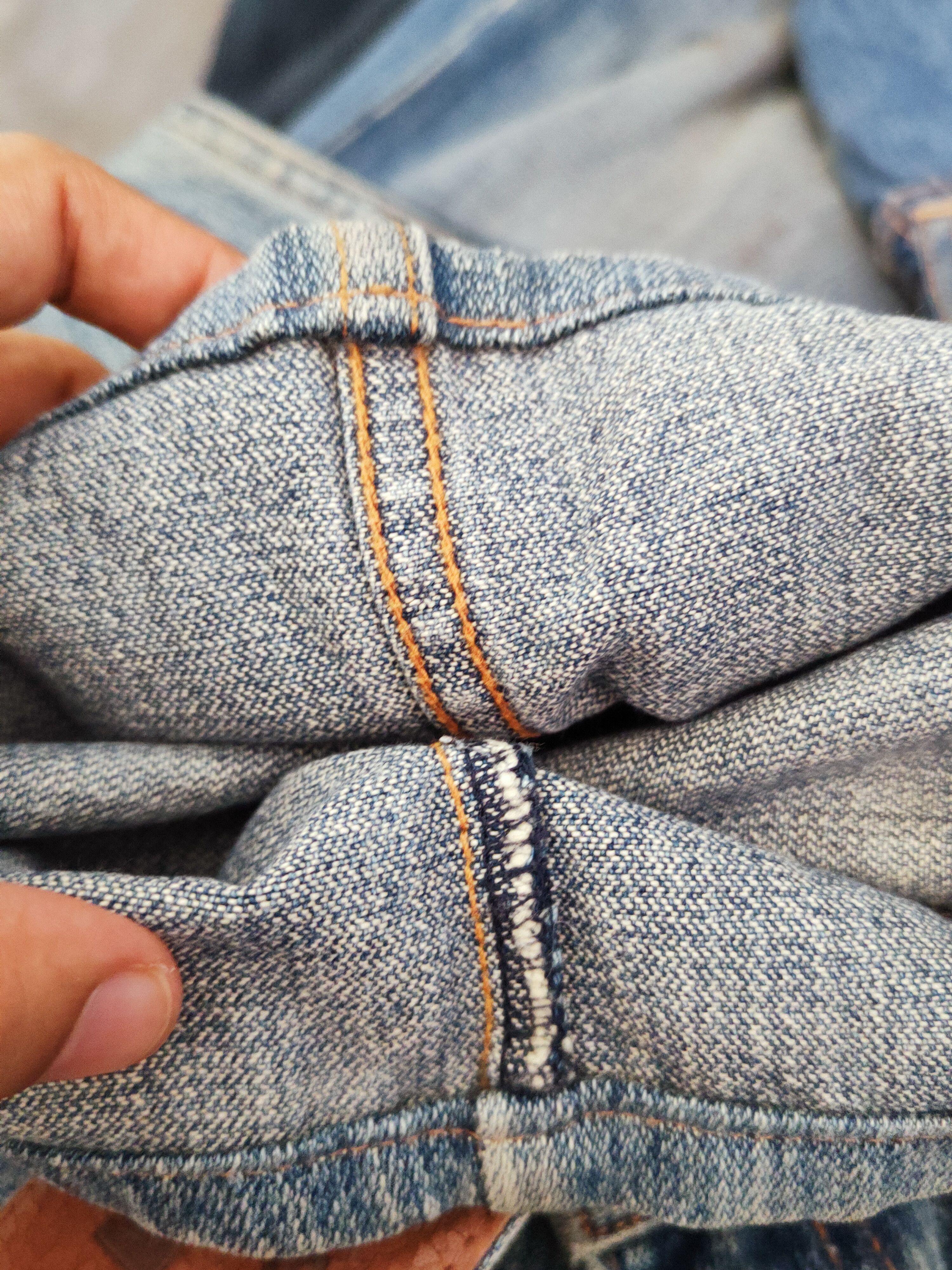 Japanese Brand Nylaus Crew Blue Distressed Ripped Jeans #W649 Size US 32 / EU 48 - 14 Thumbnail