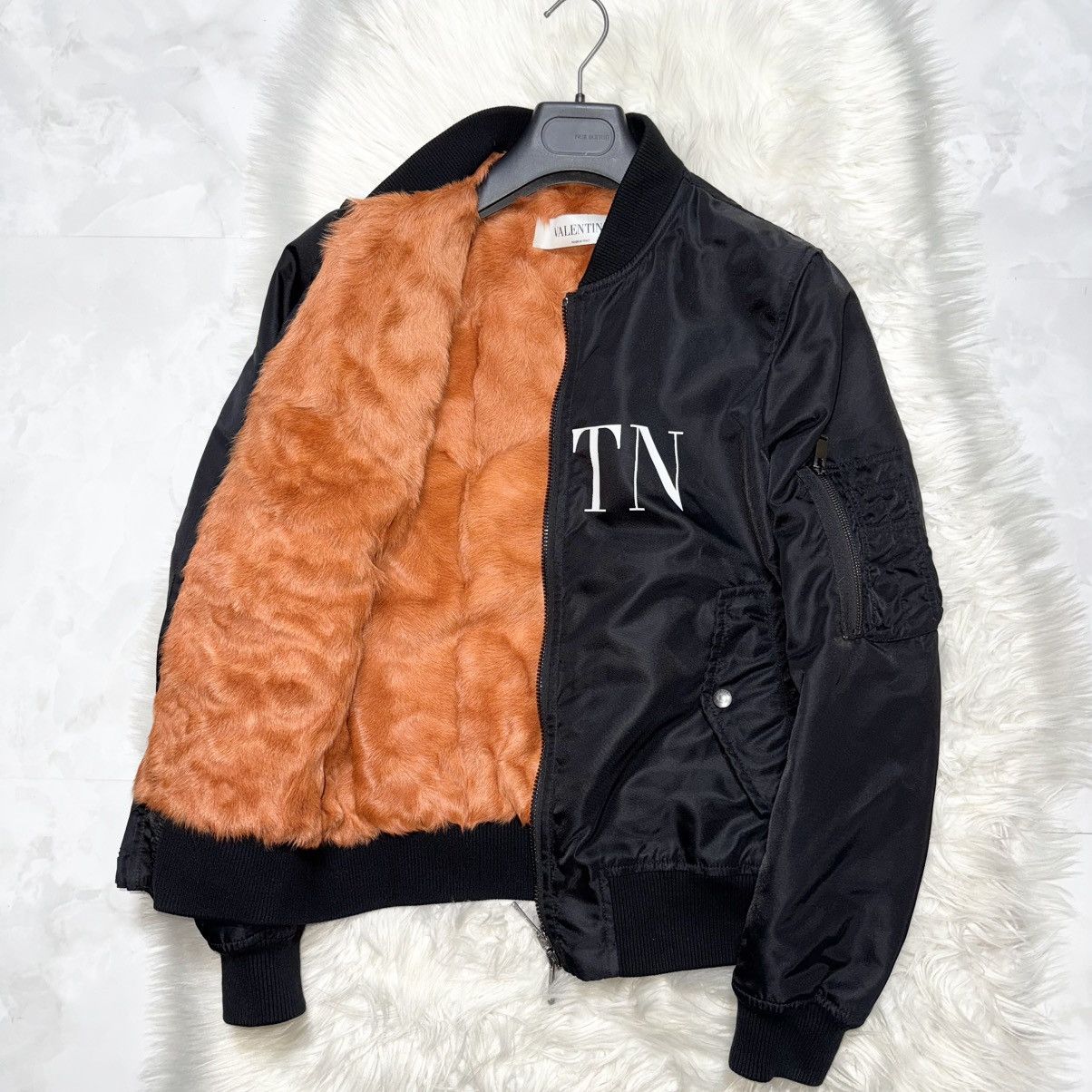 Valentino Authentic Valentino VLTN Goat Fur Military Bomber Jacket Size US S / EU 44-46 / 1 - 7 Thumbnail