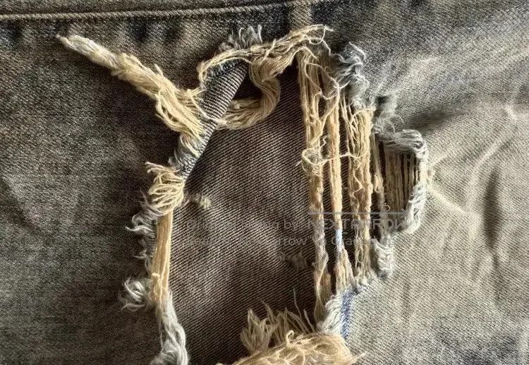 Amiri Sz 33 Amiri Side Stripe Distressed Denim. Size US 33 - 4 Thumbnail