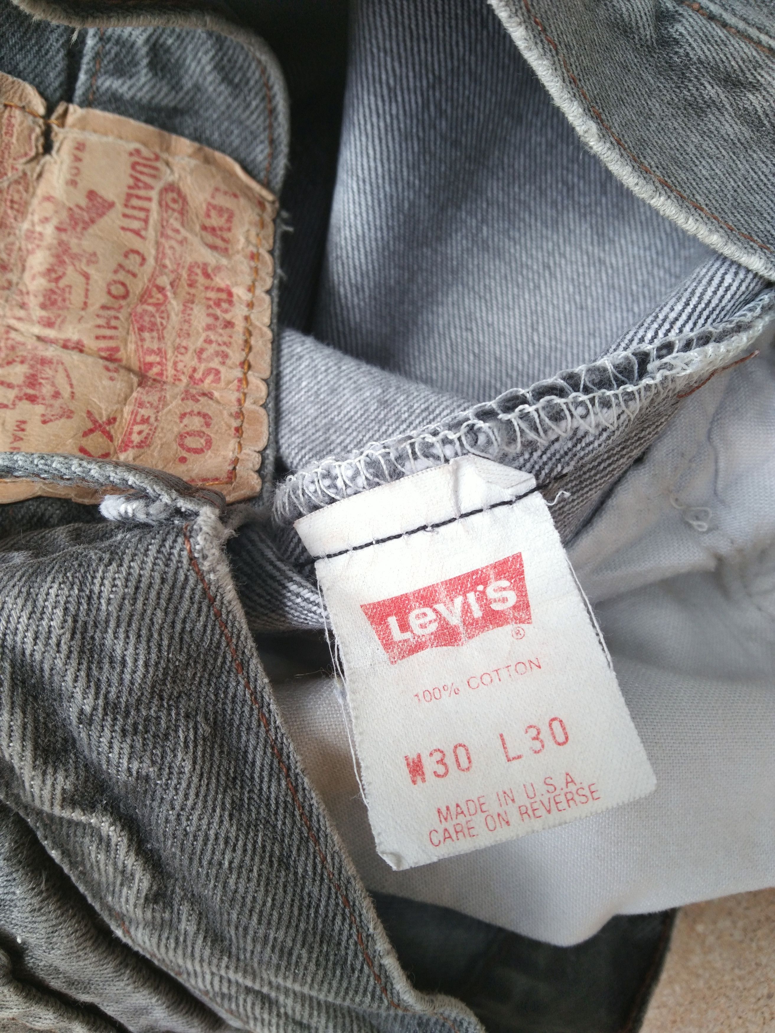 Levi's 80s Vintage Levi's 501 Made In USA Distressed Jeans 29x30 Size US 29 - 7 Thumbnail