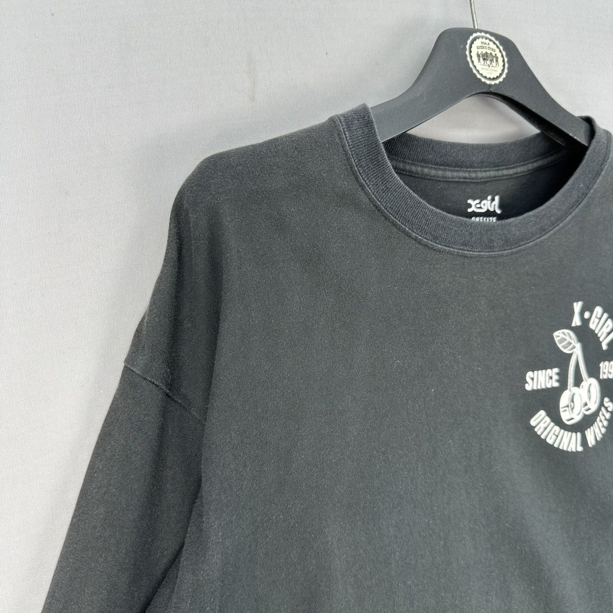 X-Girl X-Girl Original Wheel Big Logo Longsleeve Tee Size L / US 10 / IT 46 - 2 Thumbnail