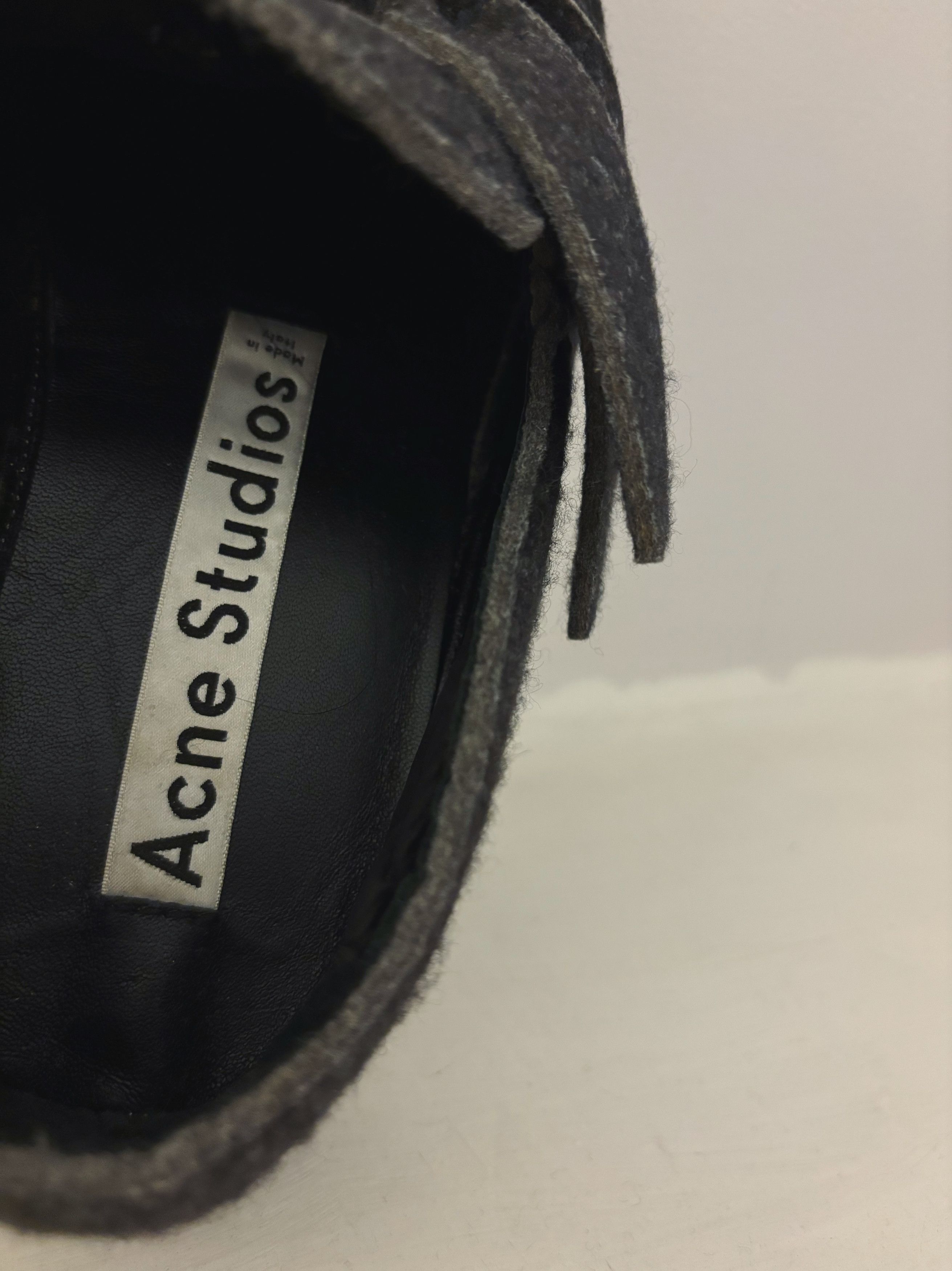 Acne Studios Acne Studios Arnie grey melange loafers Size US 7 / EU 40 - 8 Thumbnail