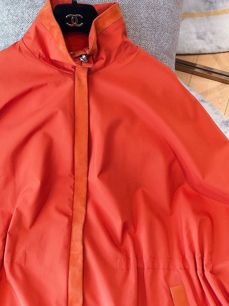 Loro Piana LORO PIANA Bright orange double-sided loose coat Size ONE SIZE - 4 Thumbnail