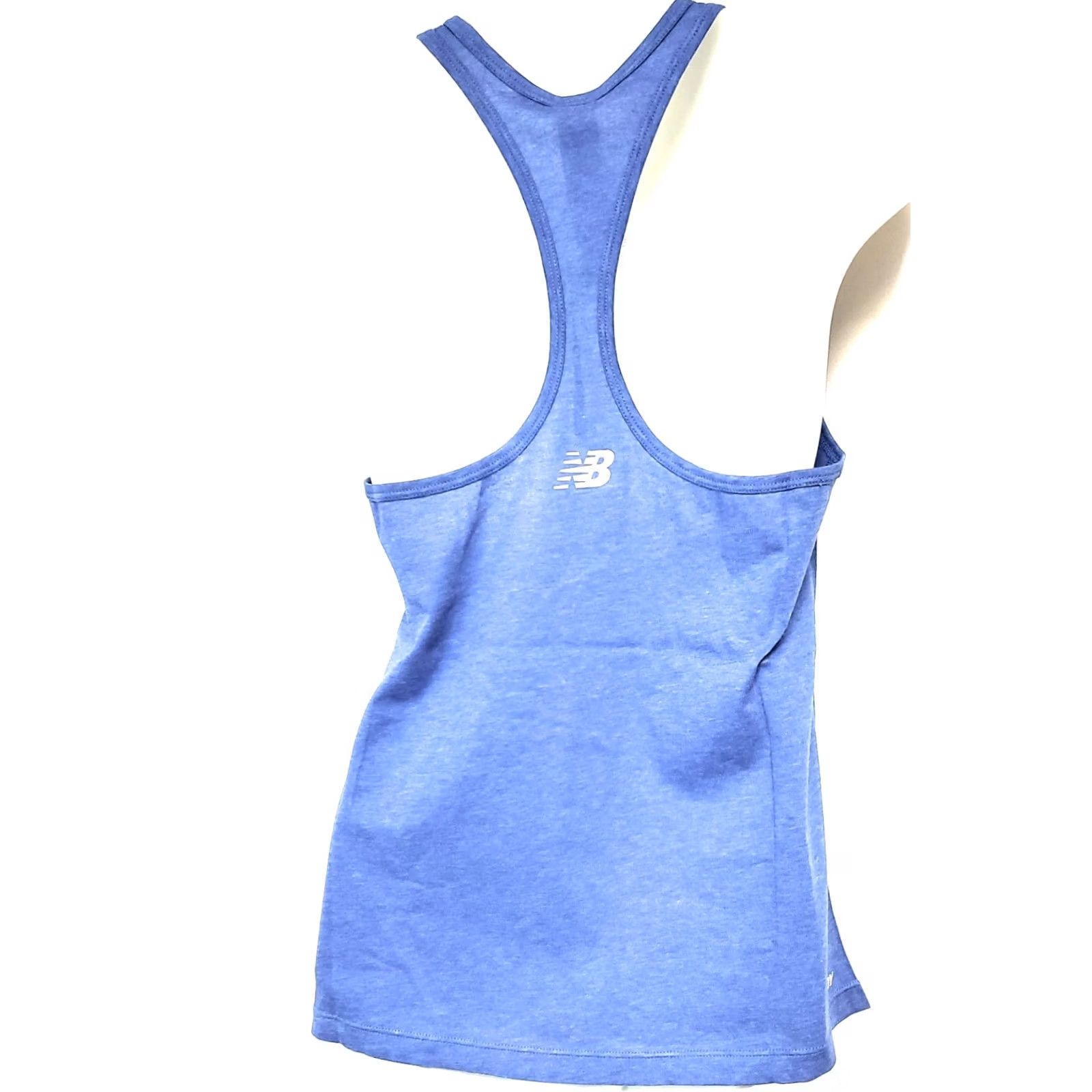 New Balance Womens New Balance Tank Top Shirt VCR WT73125 Heathertech Royal Blue NB DRY Women’s Size S Sleeveless Athletic Shirt Size S / US 4 / IT 40 - 2 Thumbnail