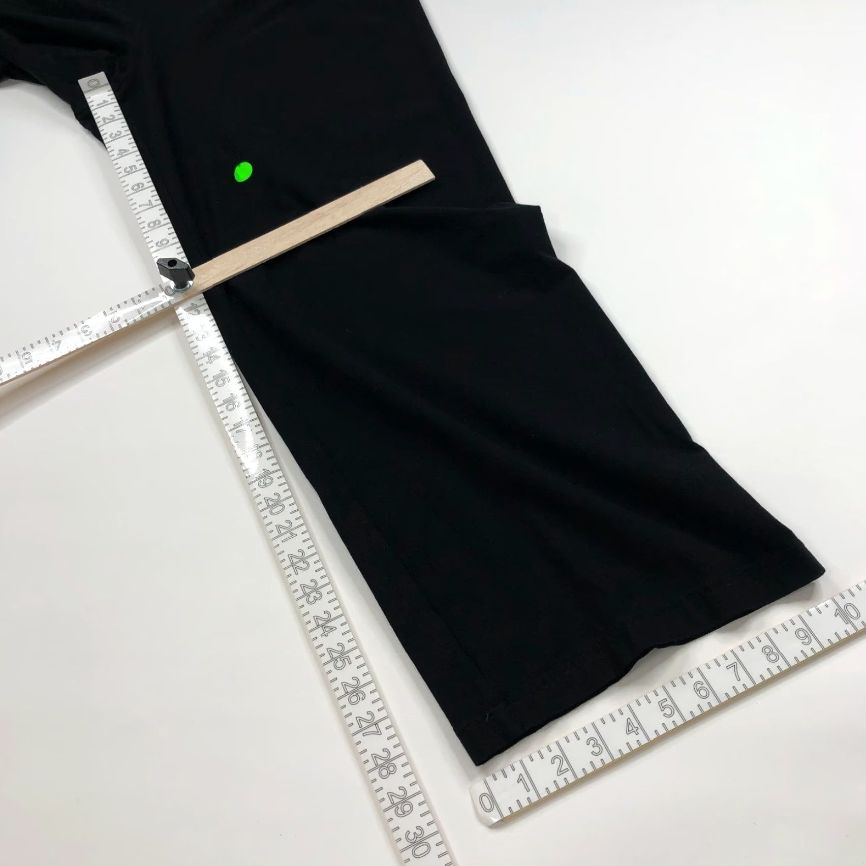 Eileen Fisher Eileen Fisher Pants Black Mid Rise Viscose Pull On Large 37W 29L Regular Inseam 29" Flat Front Pockets Women's Large Black Pants Size 36" / US 14 / IT 50 - 6 Thumbnail