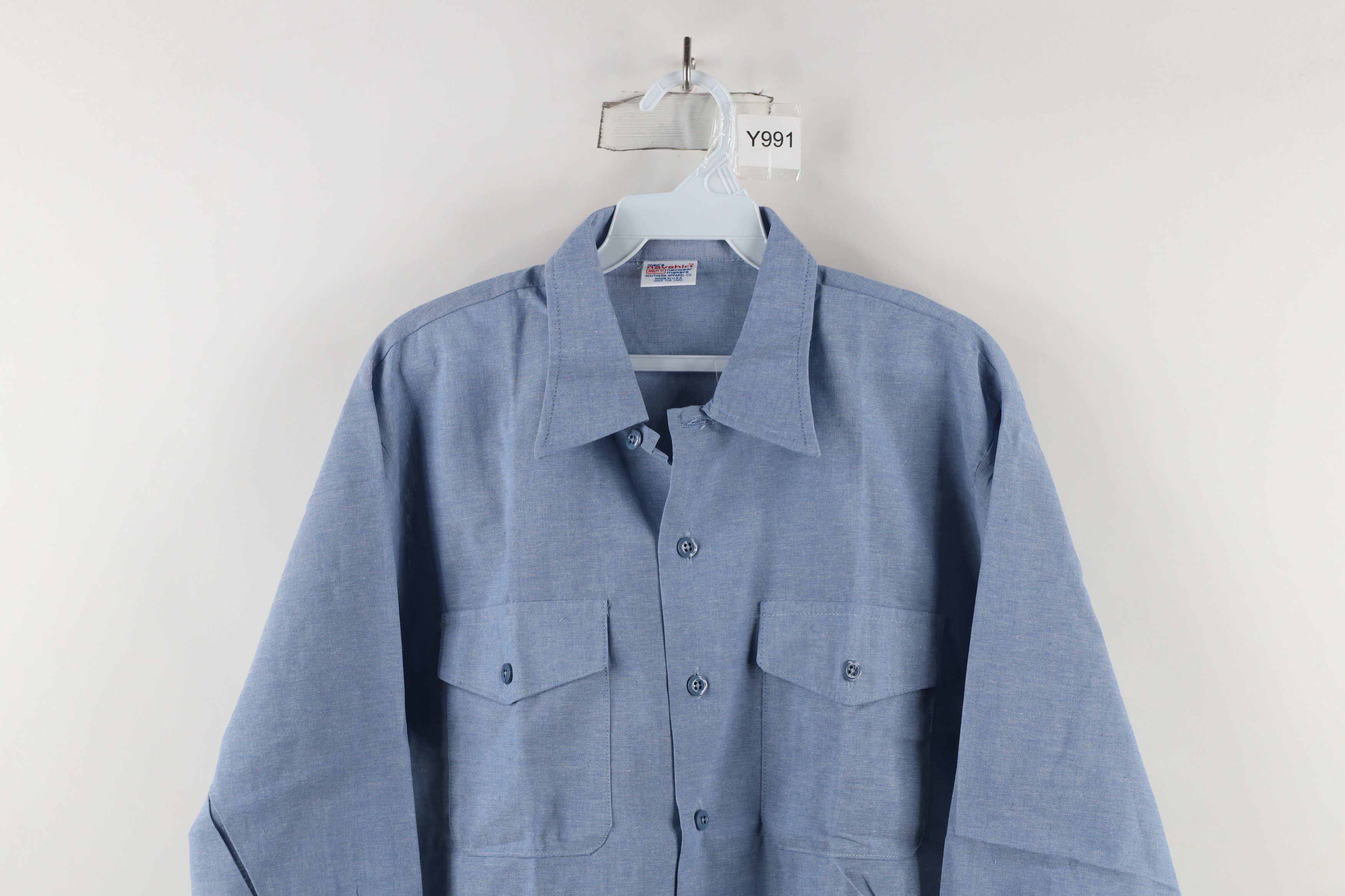 Vintage Deadstock Vintage 70s Streetwear Military Button Shirt USA Size US M / EU 48-50 / 2 - 2 Thumbnail