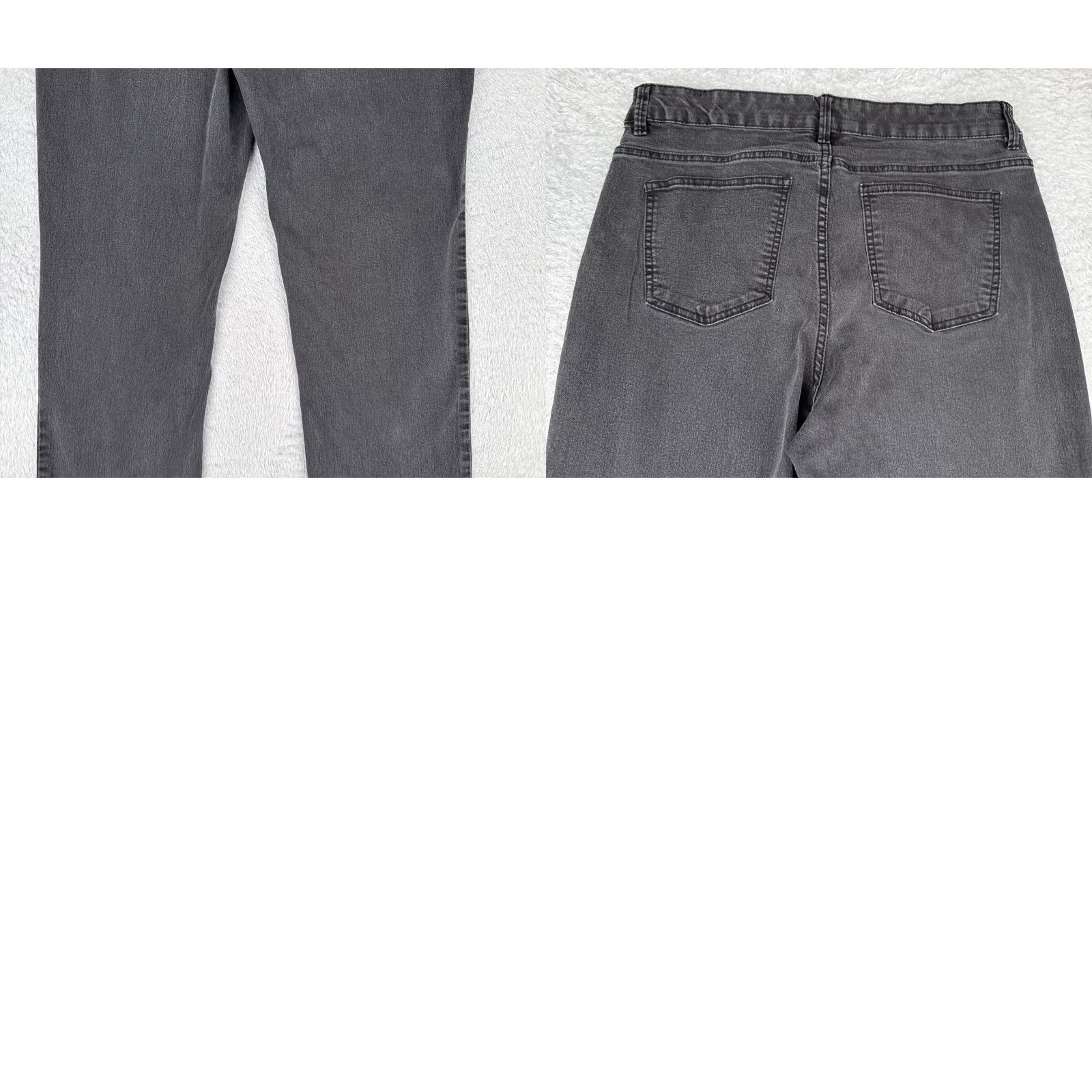 Basic Editions Basic Editions Jeans Womens 12 Black Denim Bootcut Mid Rise Cotton Blend 32x27 Size 34" / US 12 / IT 48 - 10 Thumbnail