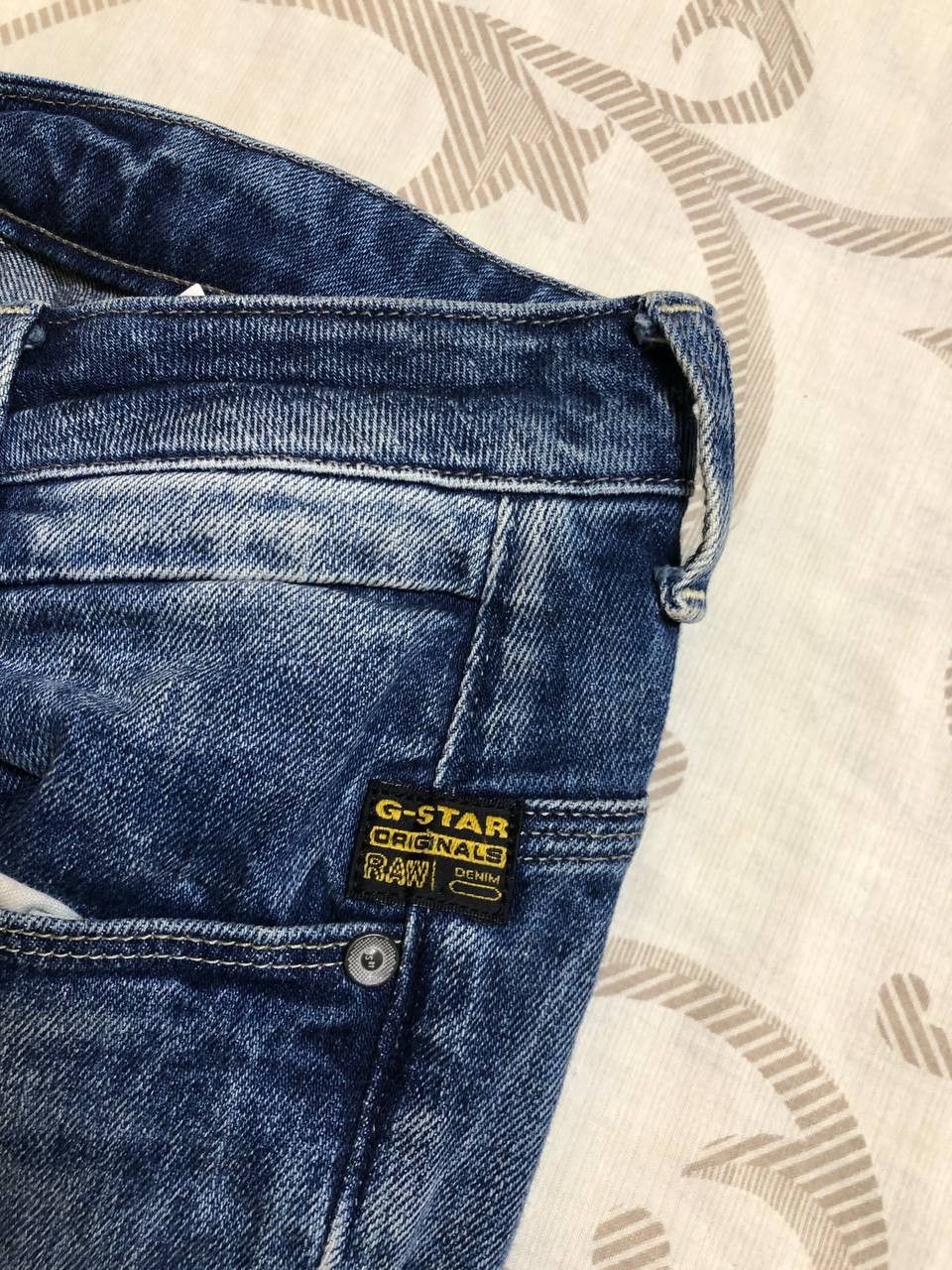 G-Star G-Star RAW Men's Dark Tapered Denim distressed Jeans Size US 31 - 4 Thumbnail