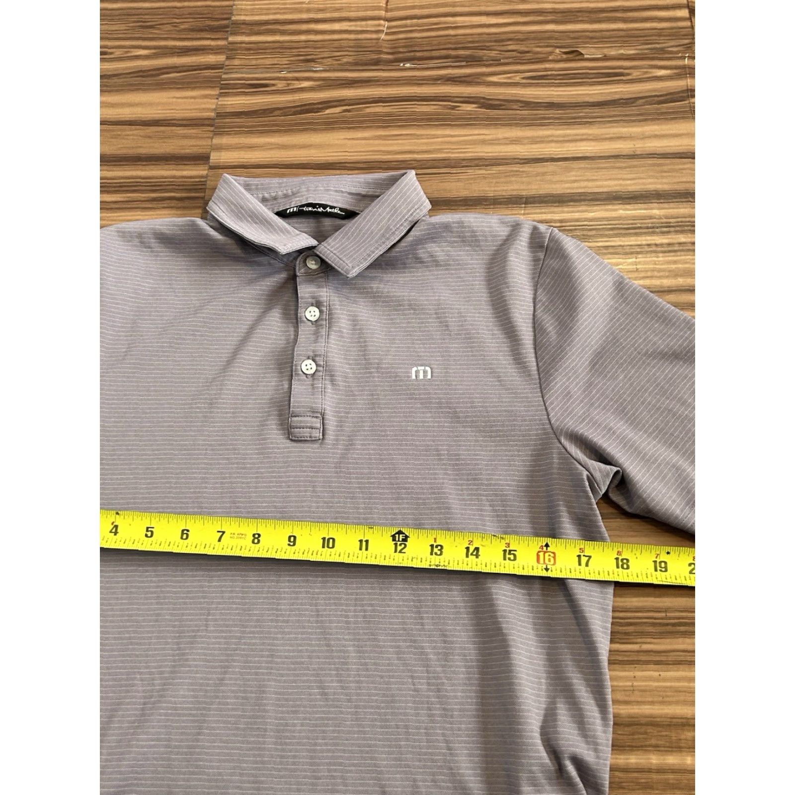 TravisMathew Travis Mathew Polo Shirt Mens Small Purple Golf Polo Short Sleeve Solid Mauve Knit Polyester Stretch Regular Fit Casual Size US S / EU 44-46 / 1 - 4 Thumbnail