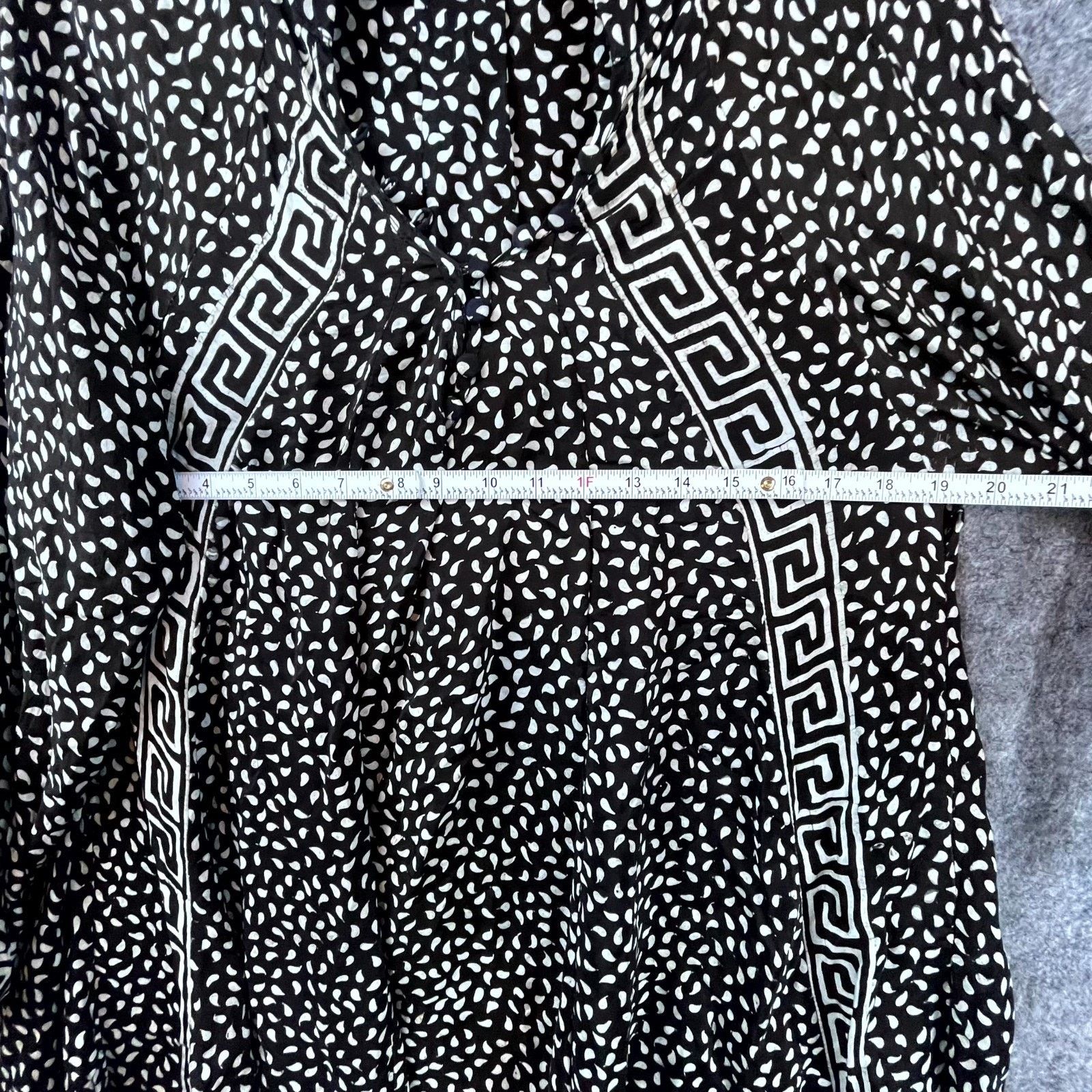 Natalie Martin Natalie Martin Tunic Dress Small Black Flowy Silk Oversized Size S / US 4 / IT 40 - 4 Thumbnail