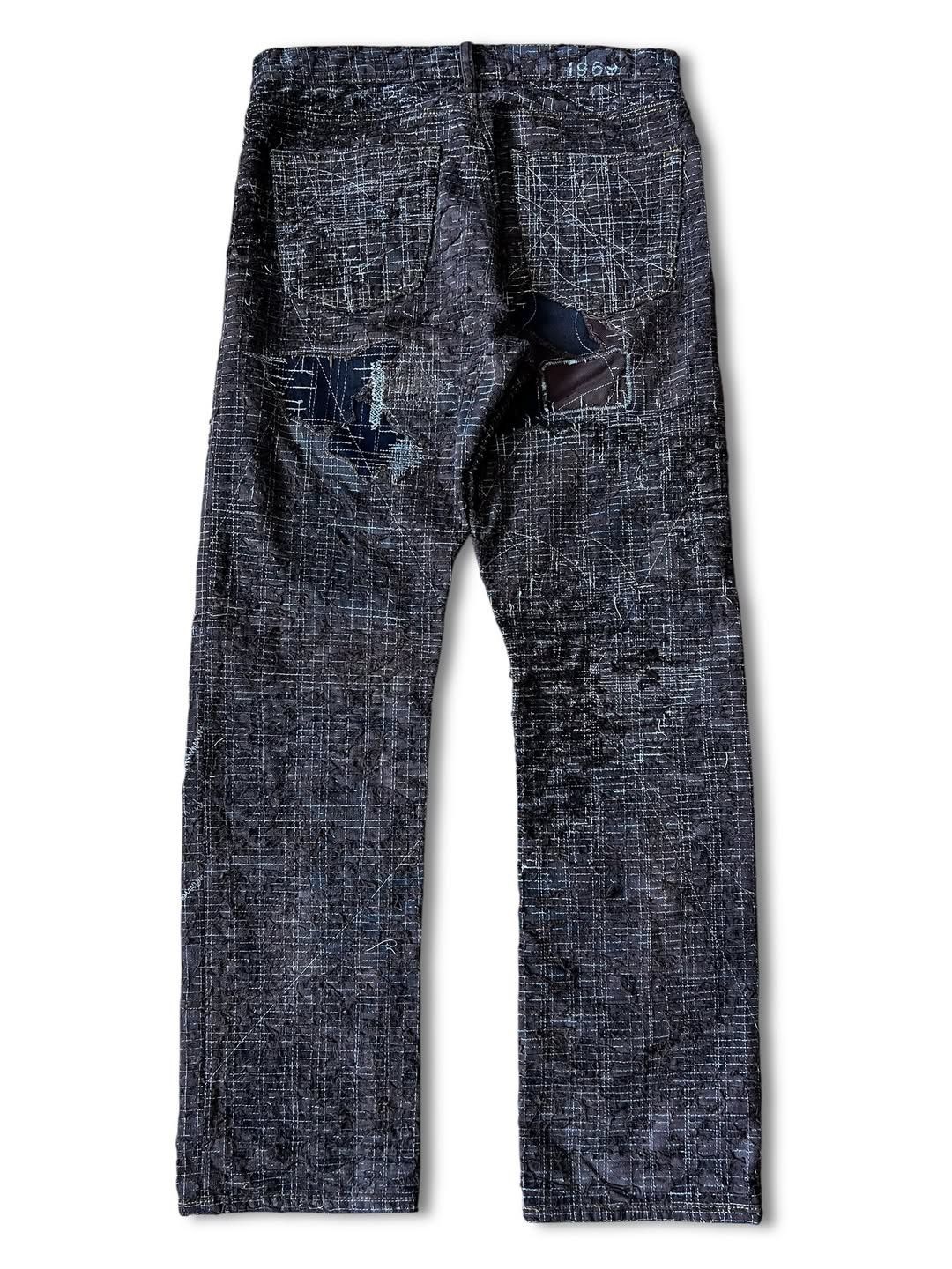 Kapital KAPITAL INSPIRED 1/1 BORO REPAIRED DENIM Size US 33 - 2 Thumbnail