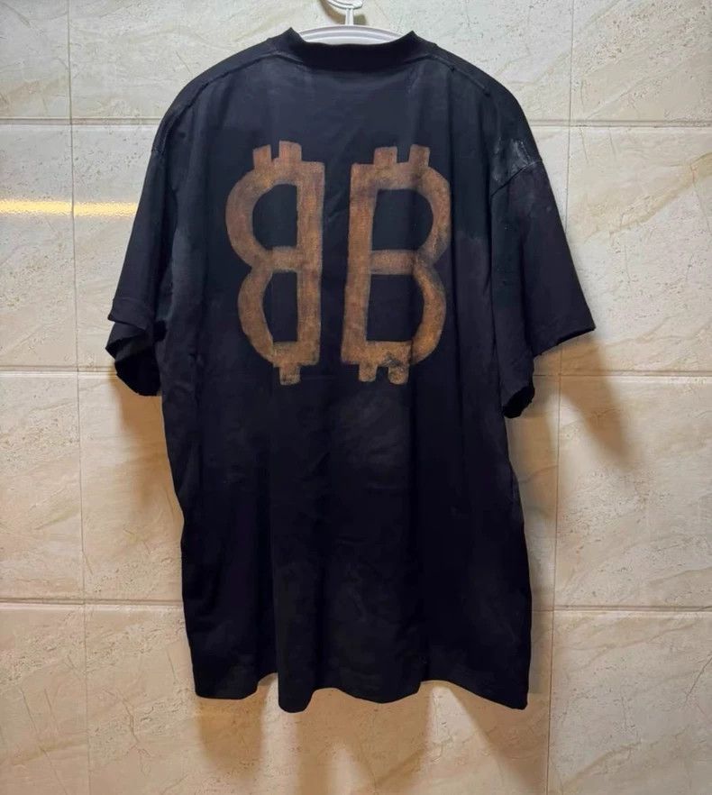 Balenciaga Balenciaga size 1 Round neck loose short sleeves with solid Size US L / EU 52-54 / 3 - 7 Thumbnail